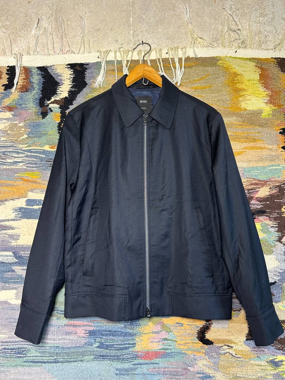 Hugo Boss Hugo Boss x Loro Piana Wool Heston Wing Bomber Jacket Size US M / EU 48-50 / 2 - 1 Thumbnail