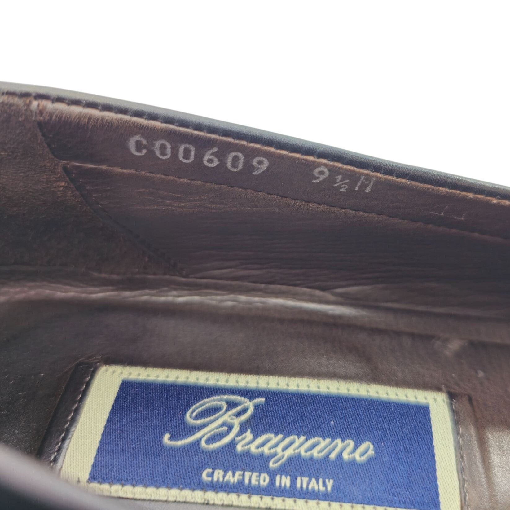Bragano × Cole Haan Vintage Bragano Exotic Crocodile Italy Men 9.5 Black Leather Size US 9.5 / EU 42-43 - 7 Thumbnail