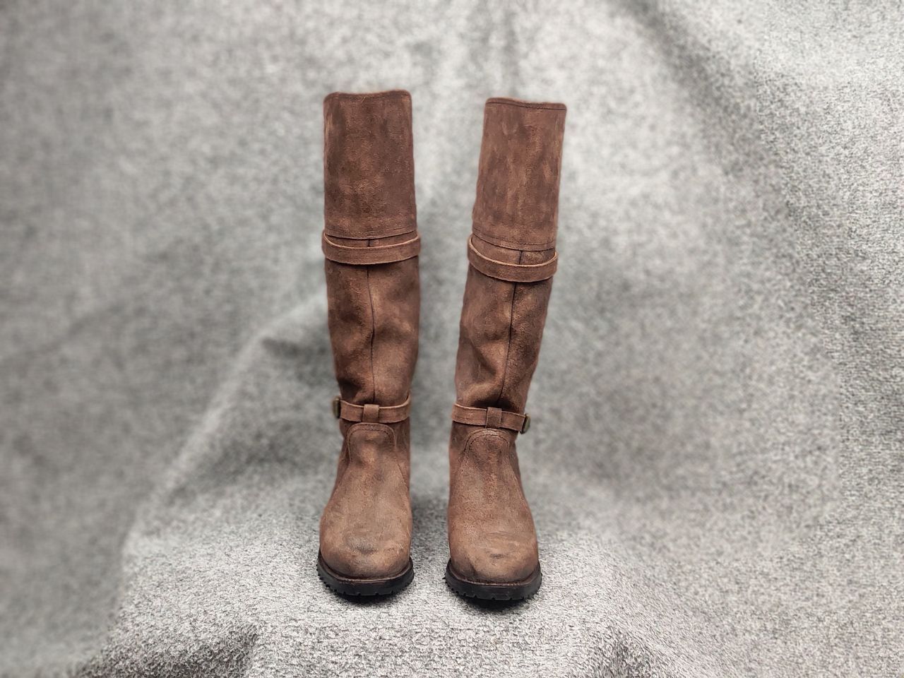 Sendra Sendra Riding Casual High boots womens Brown Suede Leather Size US 6 / IT 36 - 10 Thumbnail