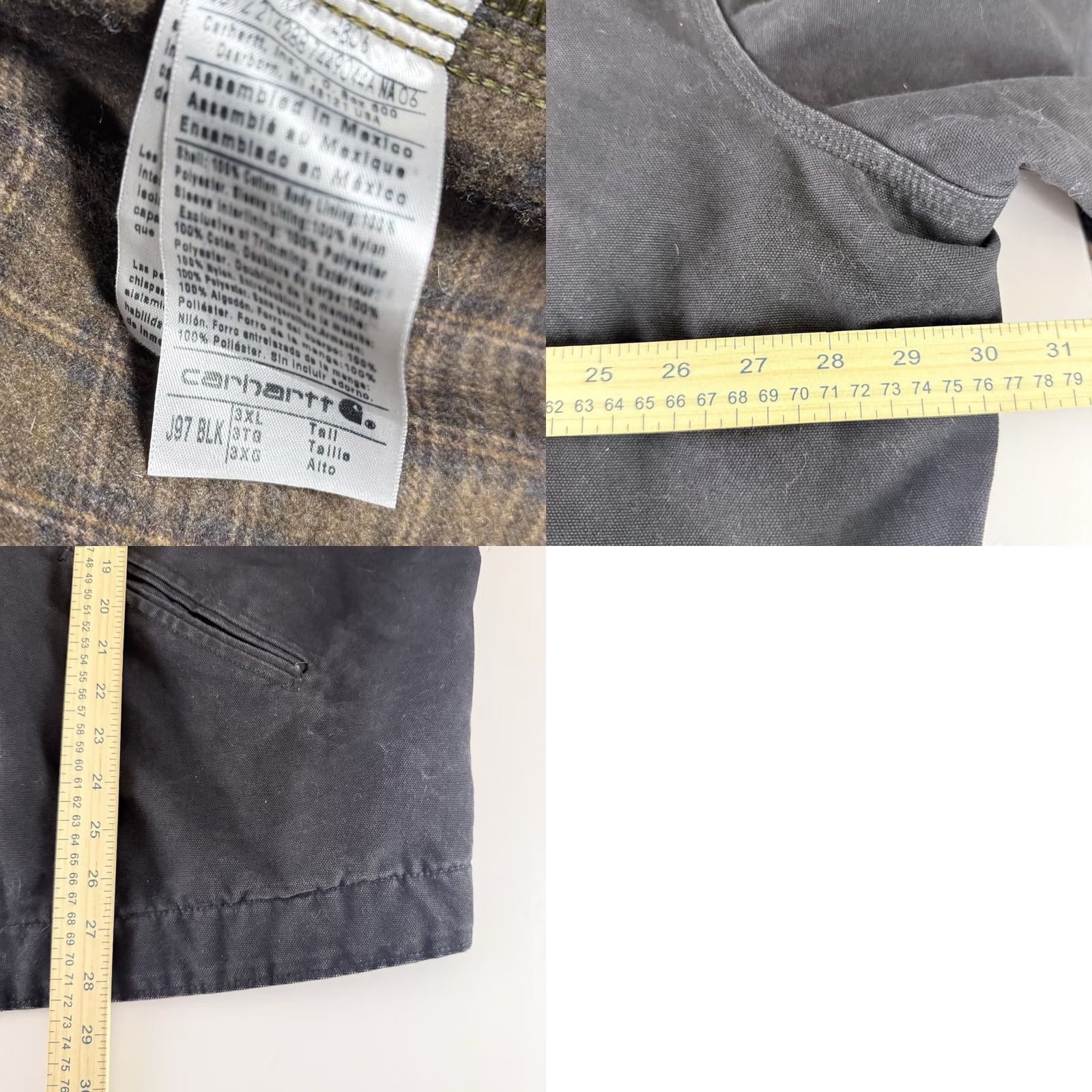 Carhartt VINTAGE Carhartt J97 Blk Size 3XL Tall Detroit Jacket Bomber Shirt Mens Size US XXL / EU 58 / 5 - 10 Thumbnail