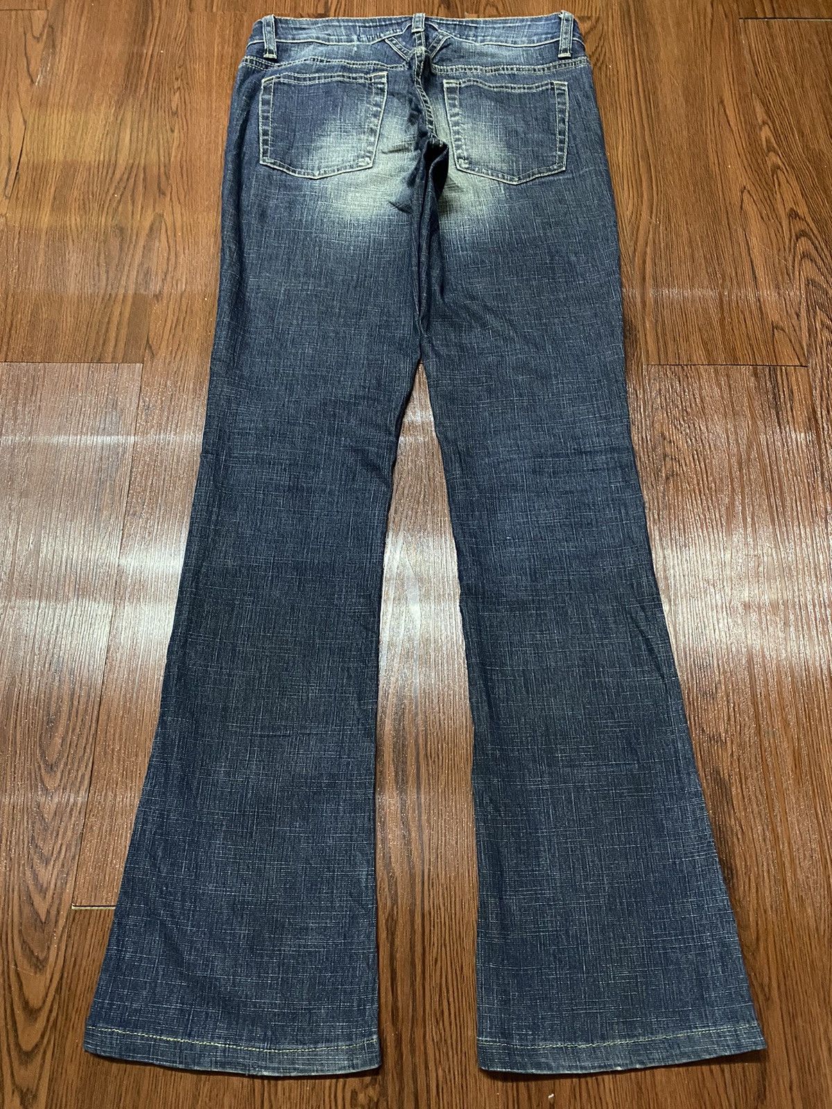Marithe + Francois Girbaud Vintage Marithe Francois Girbaud Blue Wash Flare style Jeans Size 29" - 2 Thumbnail