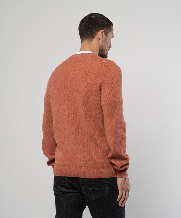 Brunello Cucinelli o1y0526 Crewneck Sweater in Rust Size US L / EU 52-54 / 3 - 3 Thumbnail