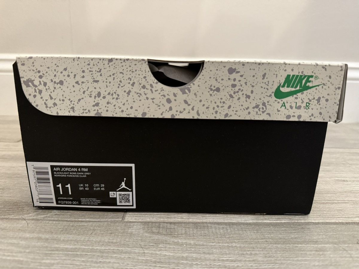 Jordan Brand Air Jordan 4 RM FQ7939-001 Black Light Bone Dark Grey Sz 11 Size US 11 / EU 44 - 12 Thumbnail