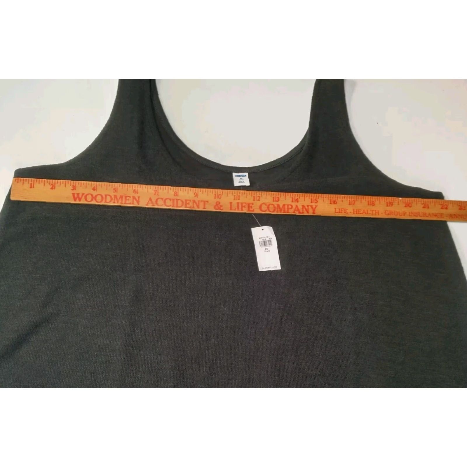 Old Navy Old Navy Tank Top Blue Plus 2XL Black Jack Knit Cotton Blend Cropped Shirt READ Size XXL / US 16-18 / IT 52-54 - 3 Thumbnail