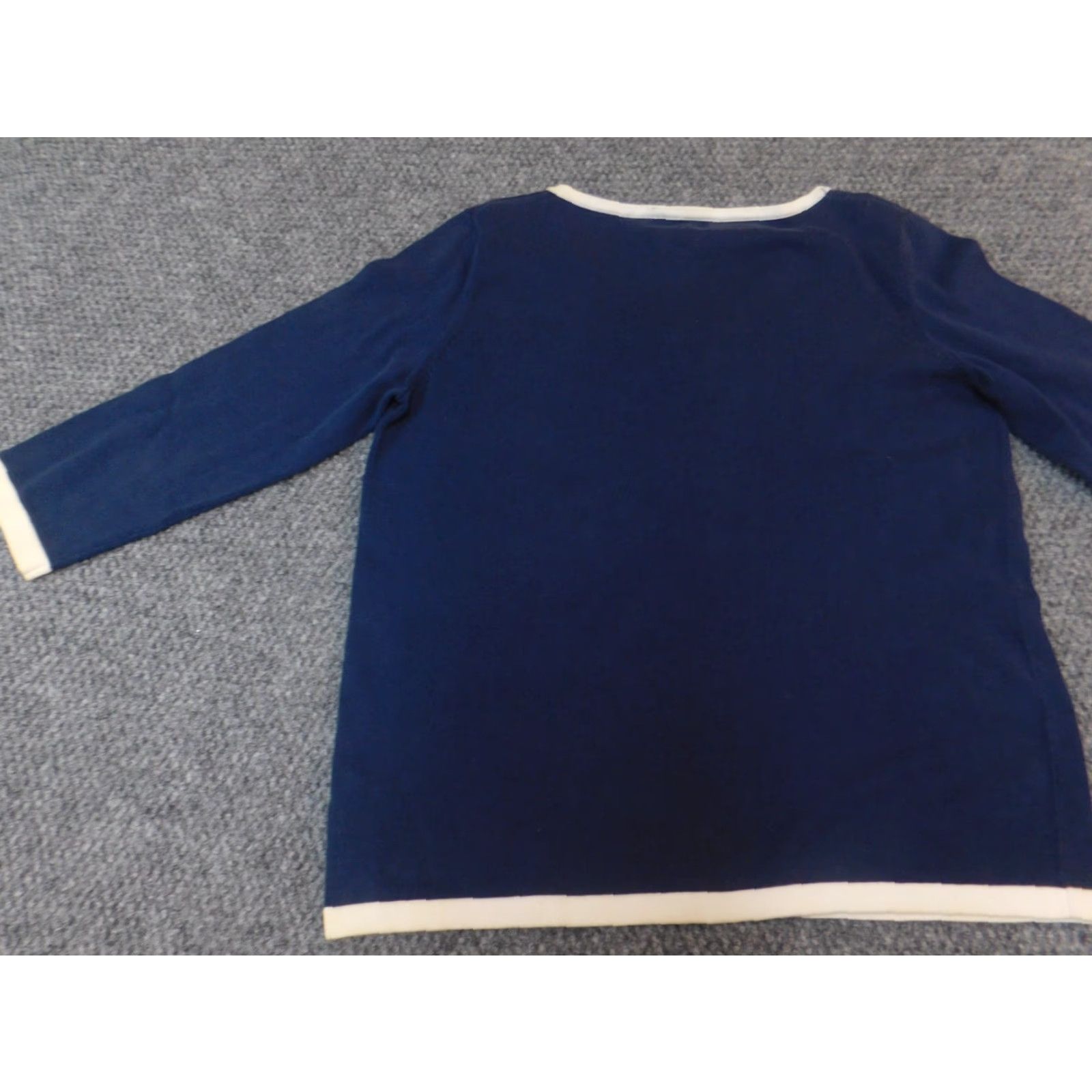 Jones New York Jones New York Sweater Womens Pullover V-Neck Blue Adult Small Size S / US 4 / IT 40 - 7 Thumbnail