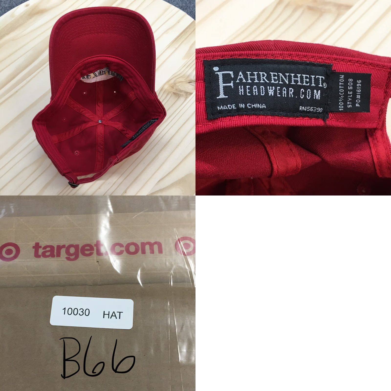 Umbro Fahrenheit Lake Zumbro Baseball Cap Hat Red Mens One Size Adjustable Curved Brim Casual Size ONE SIZE - 8 Thumbnail