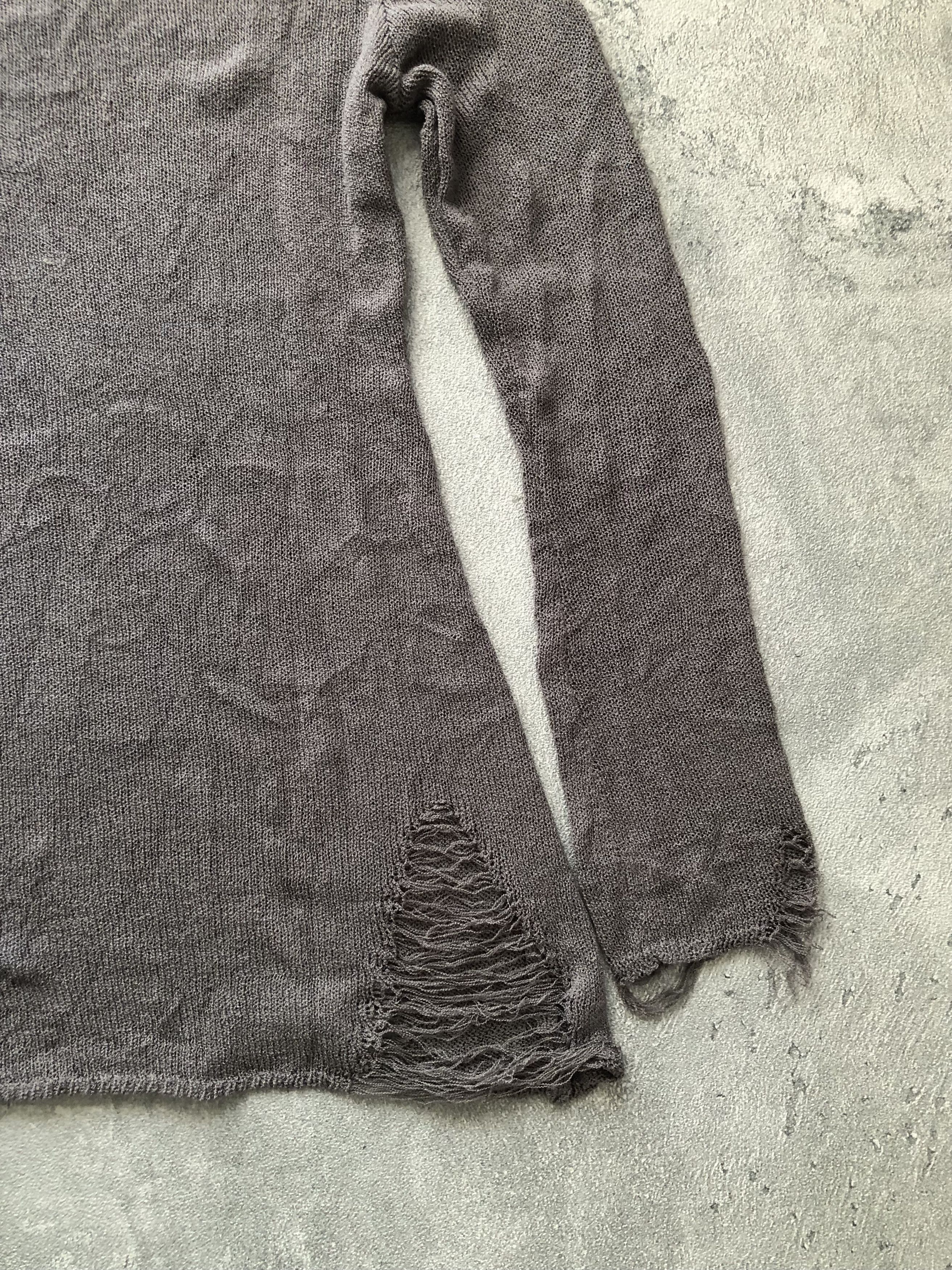 If Six Was Nine × Japanese Brand × Le Grande Bleu (L.G.B.) RARE Distressed Blank Dress Longsleeve Trashed Style Size S / US 4 / IT 40 - 9 Thumbnail