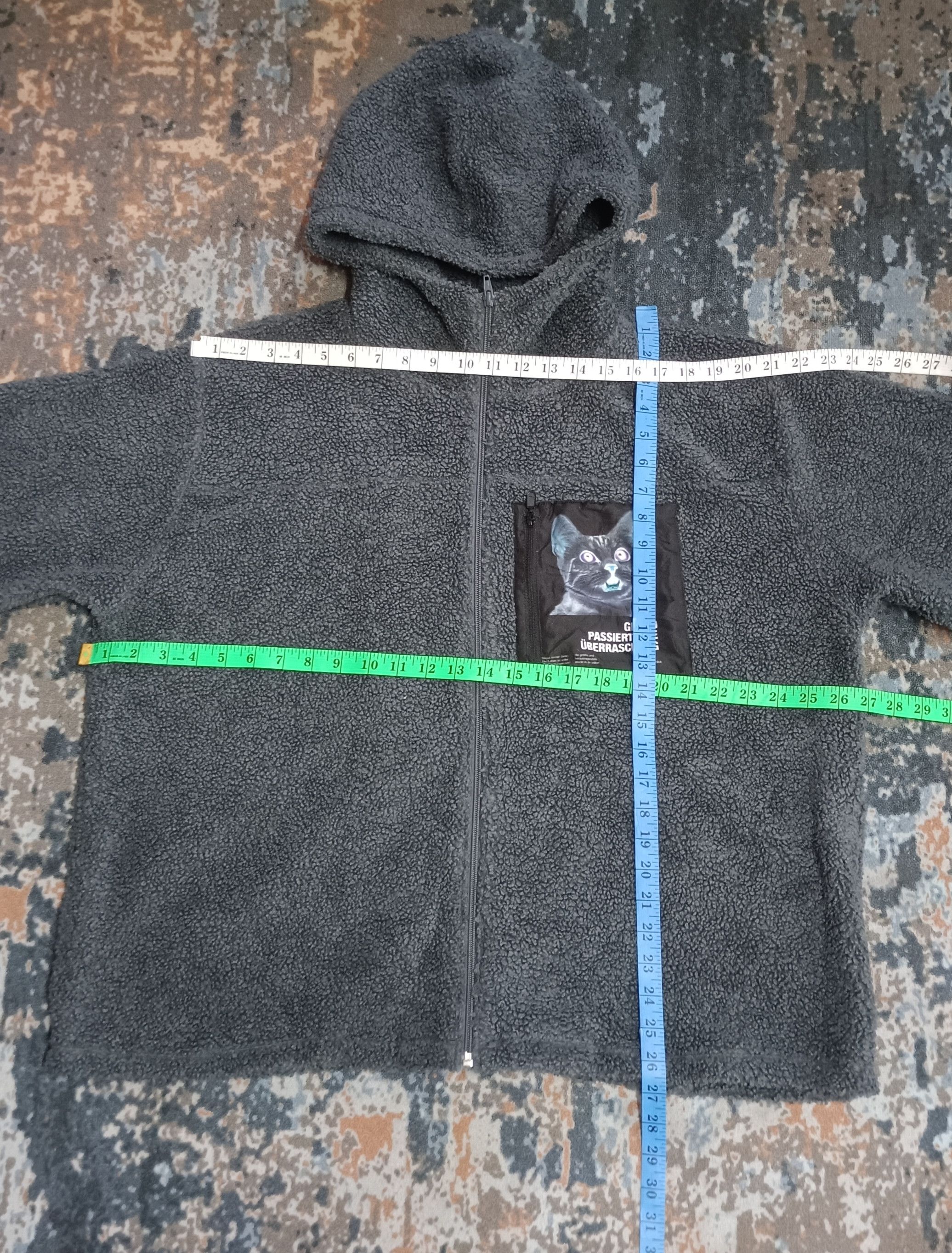 Japanese Brand Graniph Deployment Of Shock Boa Fleece Zip Hoodie(CAT) Size US XL / EU 56 / 4 - 13 Thumbnail