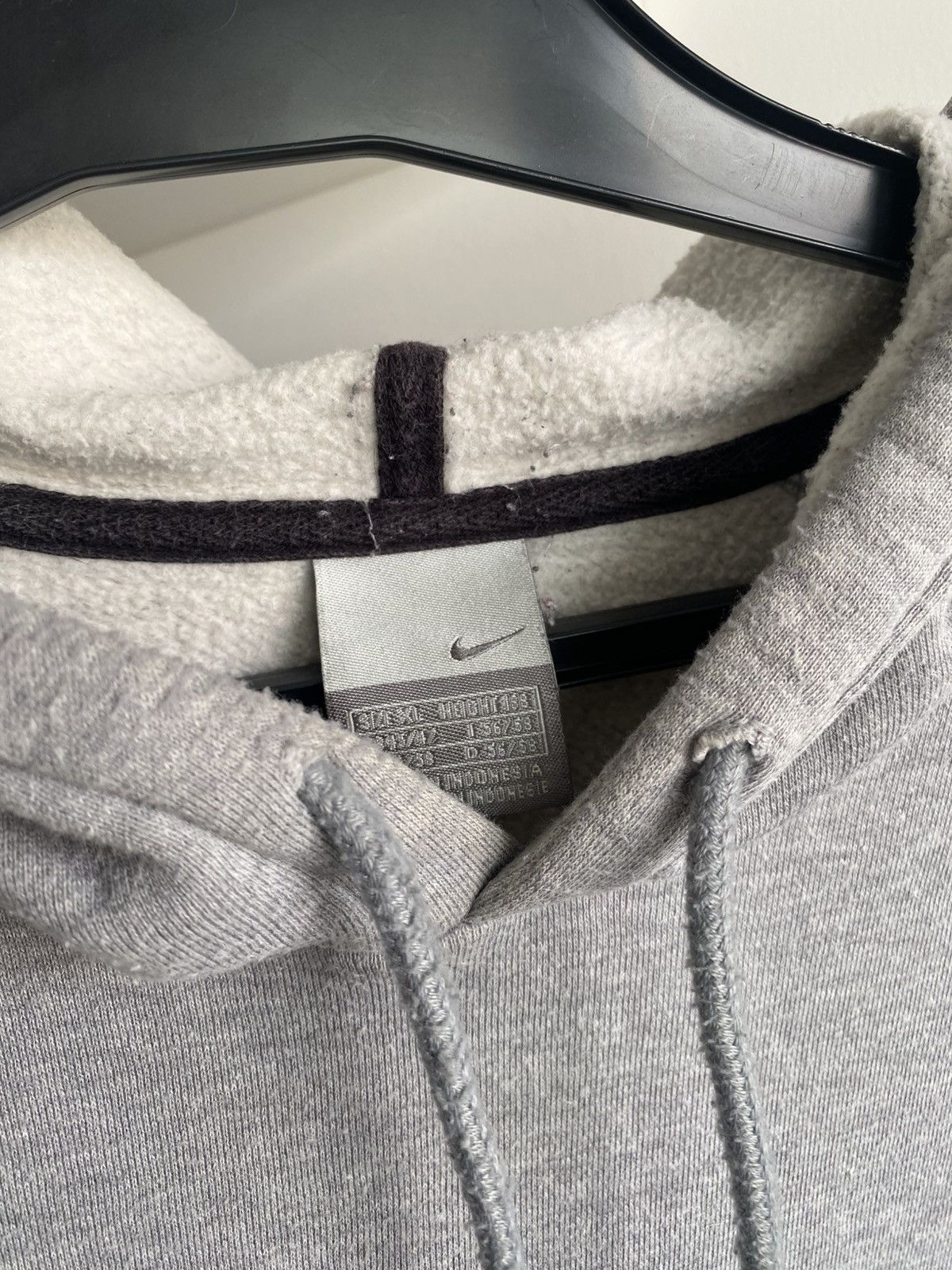 Nike × Vintage Nike Spell out Hoodie boxy fit XL silver tag 00s vintage y2k Size US XL / EU 56 / 4 - 11 Thumbnail