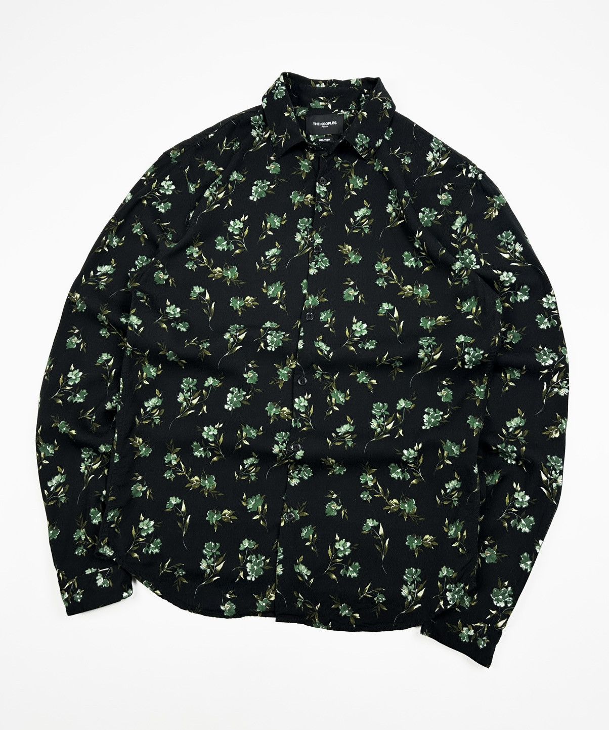 The Kooples The Kooples Shirt Floral Monogram Print Black Size s Rare Size US S / EU 44-46 / 1 - 2 Thumbnail