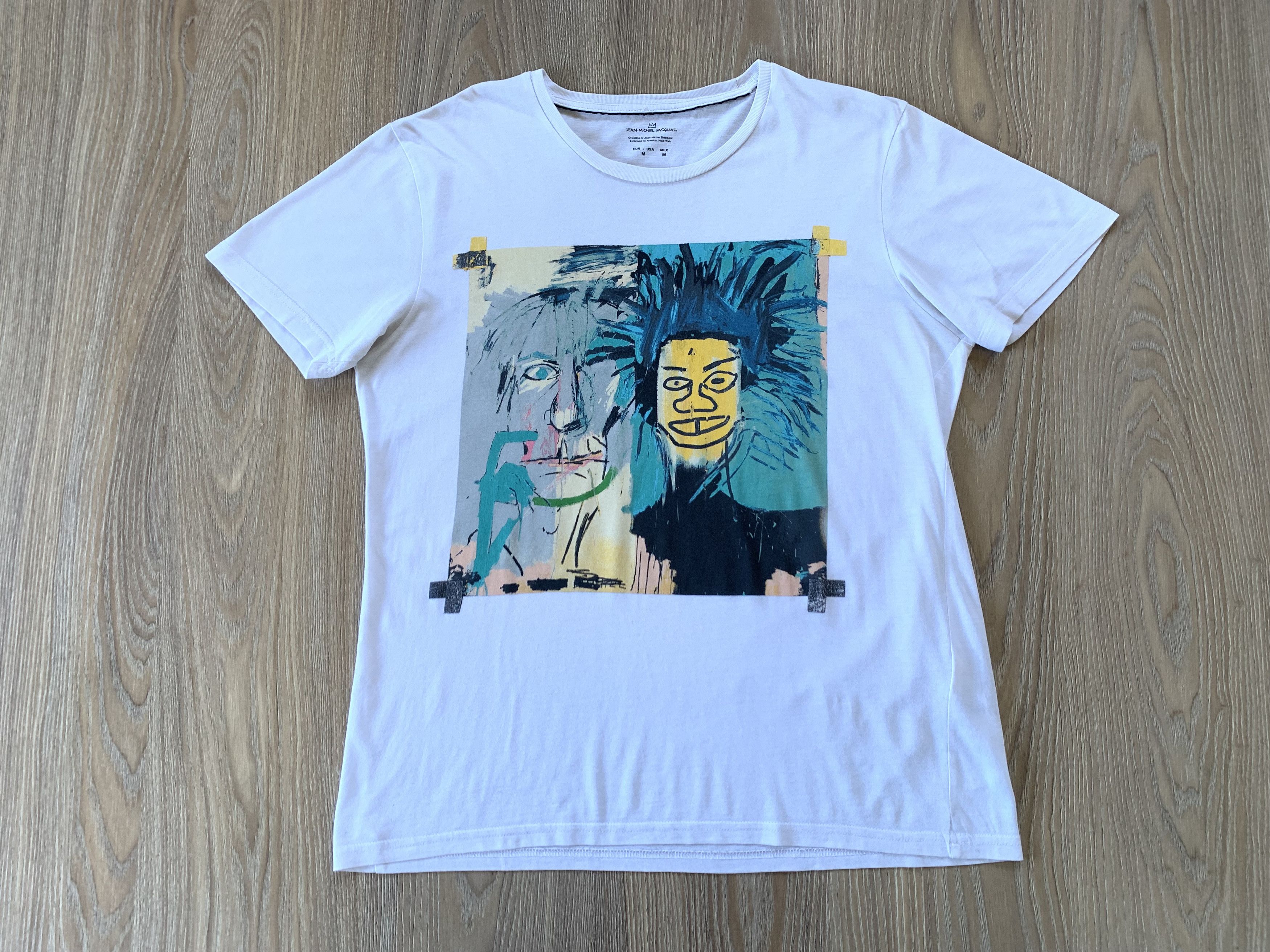 Jean-Michel Basquiat Vintage Jean Michel Basquiat White Printed T-Shirt Size US M / EU 48-50 / 2 - 2 Thumbnail
