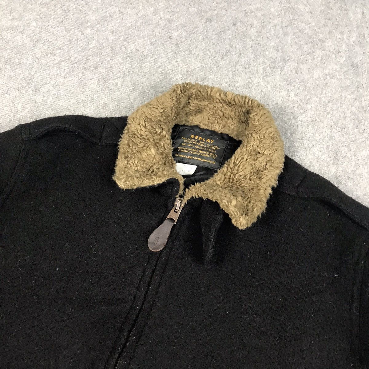 Japanese Brand × Replay RARE🔥REPLAY WOOL ZIPPER JACKET Size US L / EU 52-54 / 3 - 2 Thumbnail