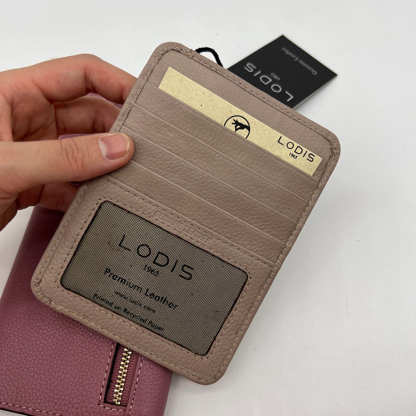 Other LODIS Texas Leather 2-Piece Wallet Set Pink & Brown Size ONE SIZE - 13 Thumbnail