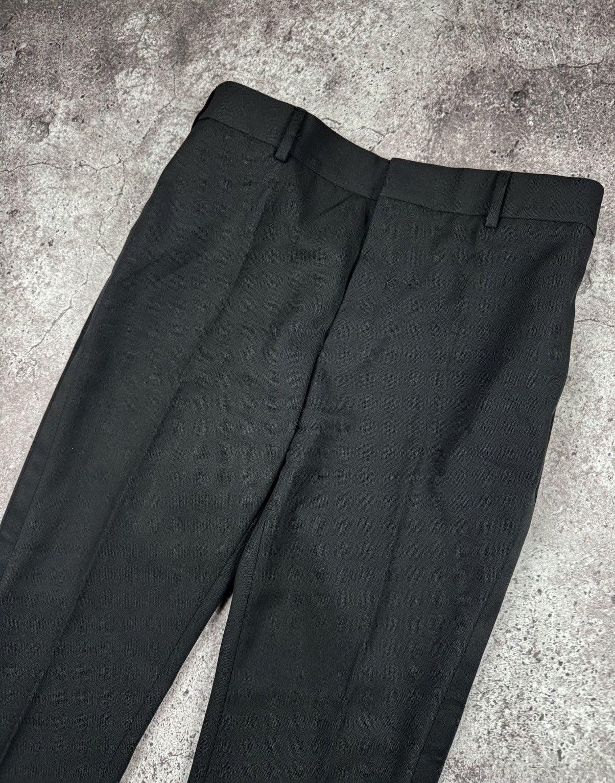 Saint Laurent Paris Saint Laurent High-Waisted Black Wool Trousers F38 Very rare Size 27" / US 4 / IT 40 - 3 Thumbnail