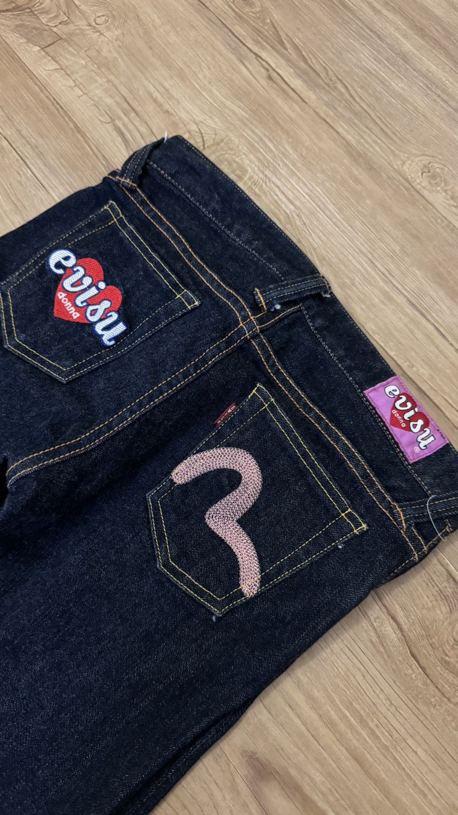 Evisu Evisu Donna Selvedge Flare Bootcut Jeans Size 27" / US 4 / IT 40 - 5 Thumbnail