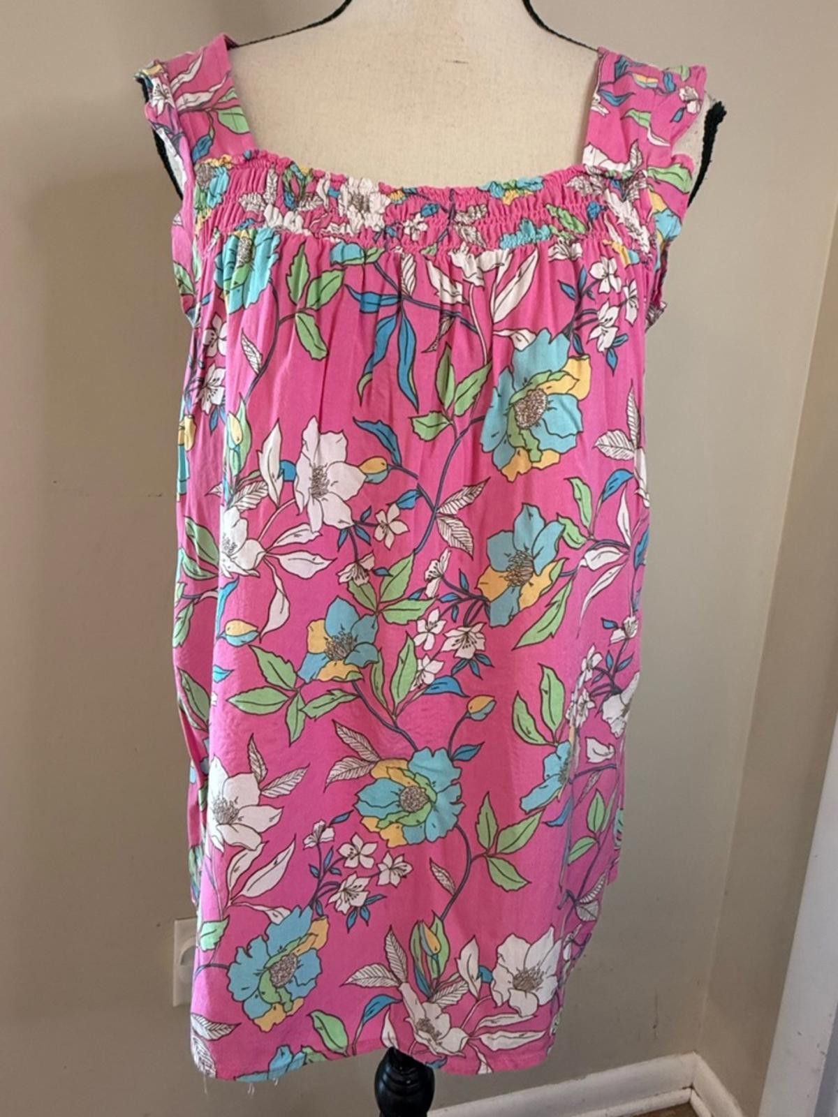 Other Stacatto boho floral ruffled tank top pink multicolor SZ M Size M / US 6-8 / IT 42-44 - 1 Thumbnail