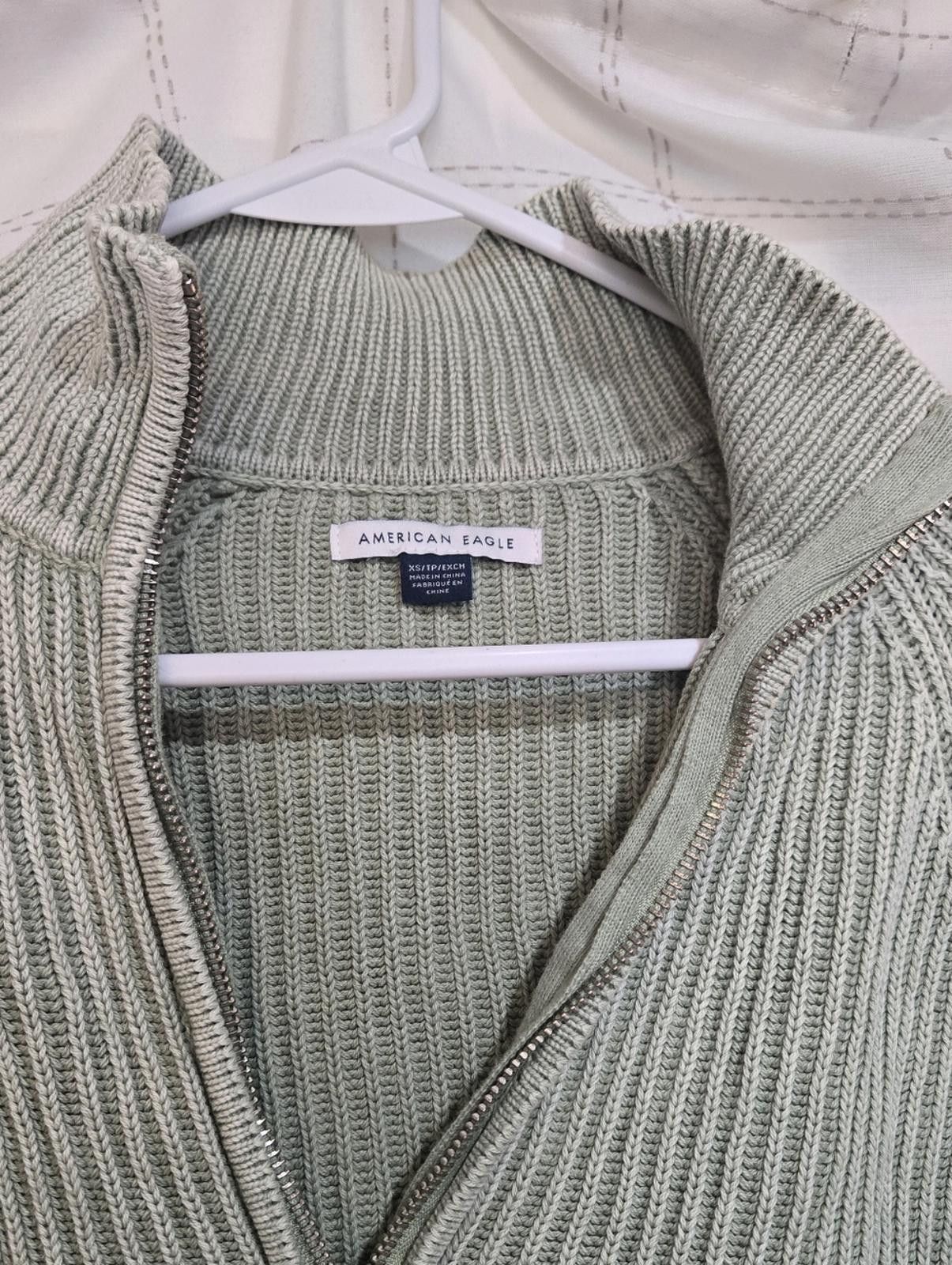American Eagle Outfitters American Eagle Cropped Quarter Zip Size XS / US 0-2 / IT 36-38 - 3 Thumbnail