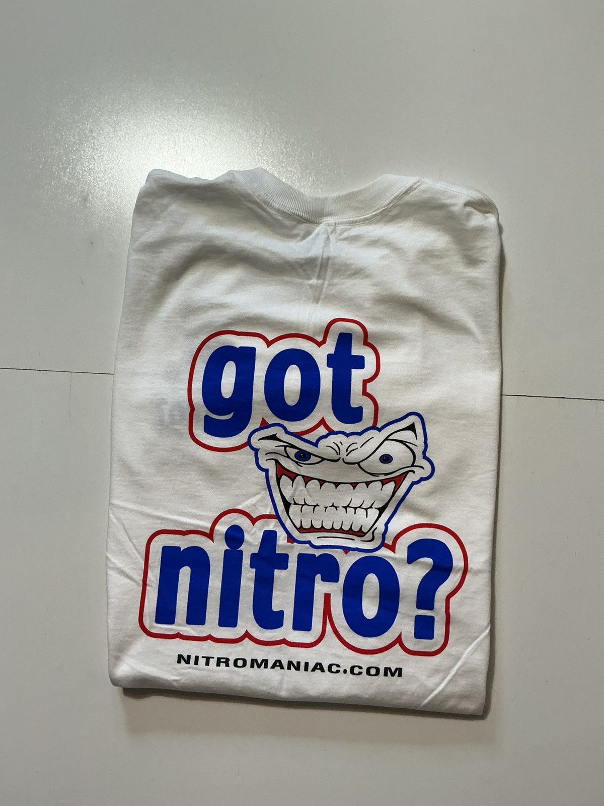 Vintage Vintage Nitro Maniac "Got Nitro?" Racing Graphic S/S T-Shirt Size US XL / EU 56 / 4 - 1 Thumbnail