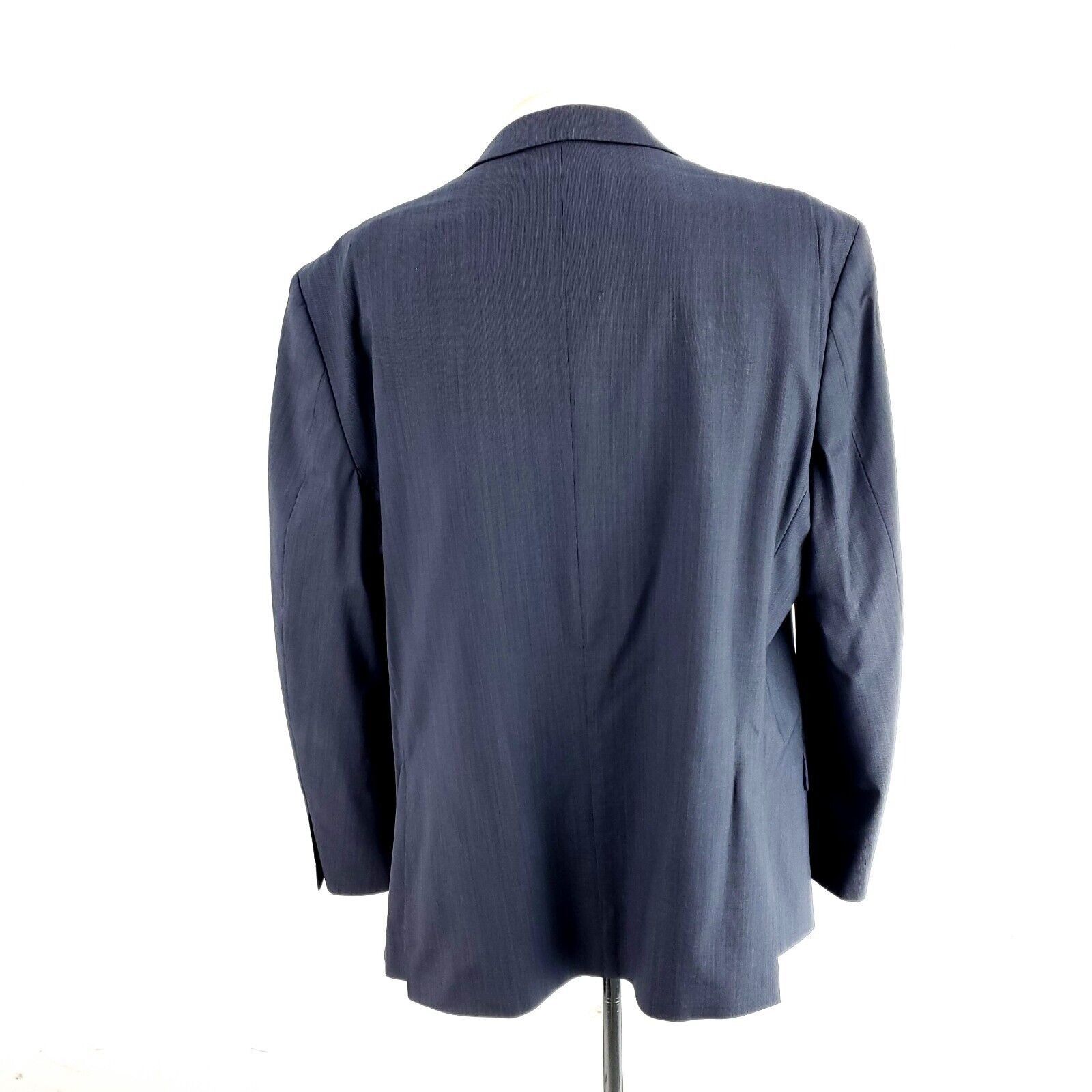 Tommy Hilfiger Tommy Hilfiger Wool Lycra 2 Button Suit Jacket 44R Blue Stri Size 44R - 5 Thumbnail