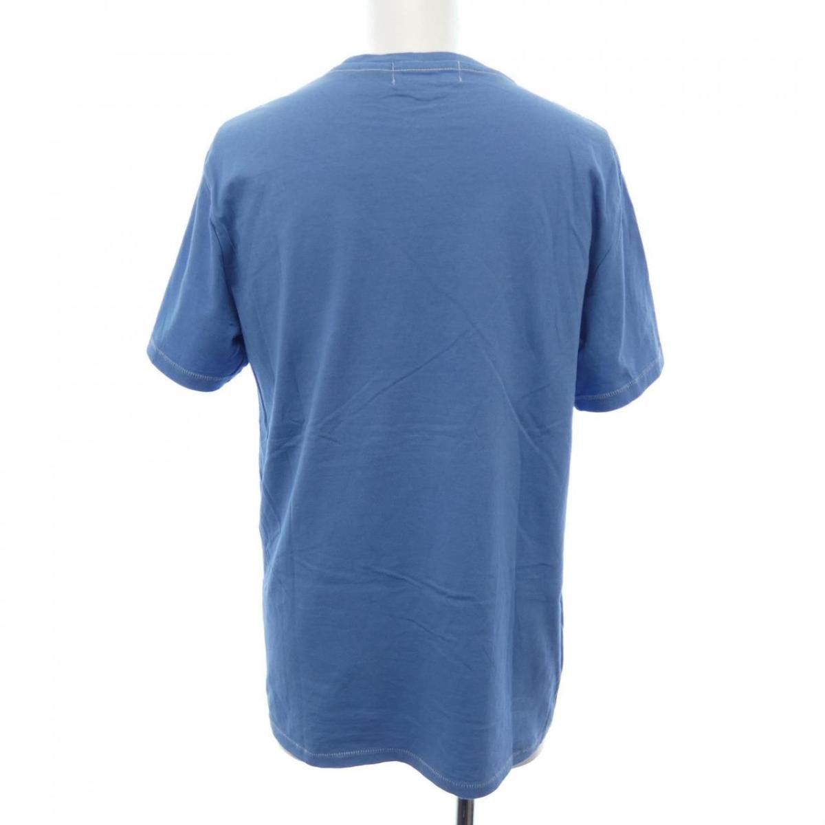 Junya Watanabe Short Sleeve Logo Printed Cotton Tshirt Blue Size US M / EU 48-50 / 2 - 2 Thumbnail
