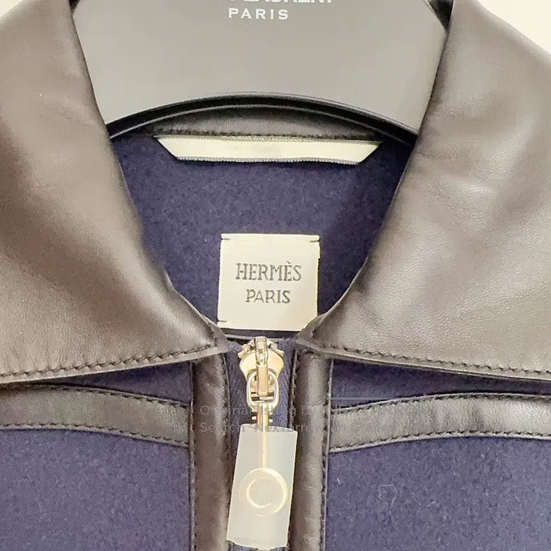 Hermes Hermes Cashmere and Leather Mix Short Coat Size XS / US 0-2 / IT 36-38 - 6 Thumbnail