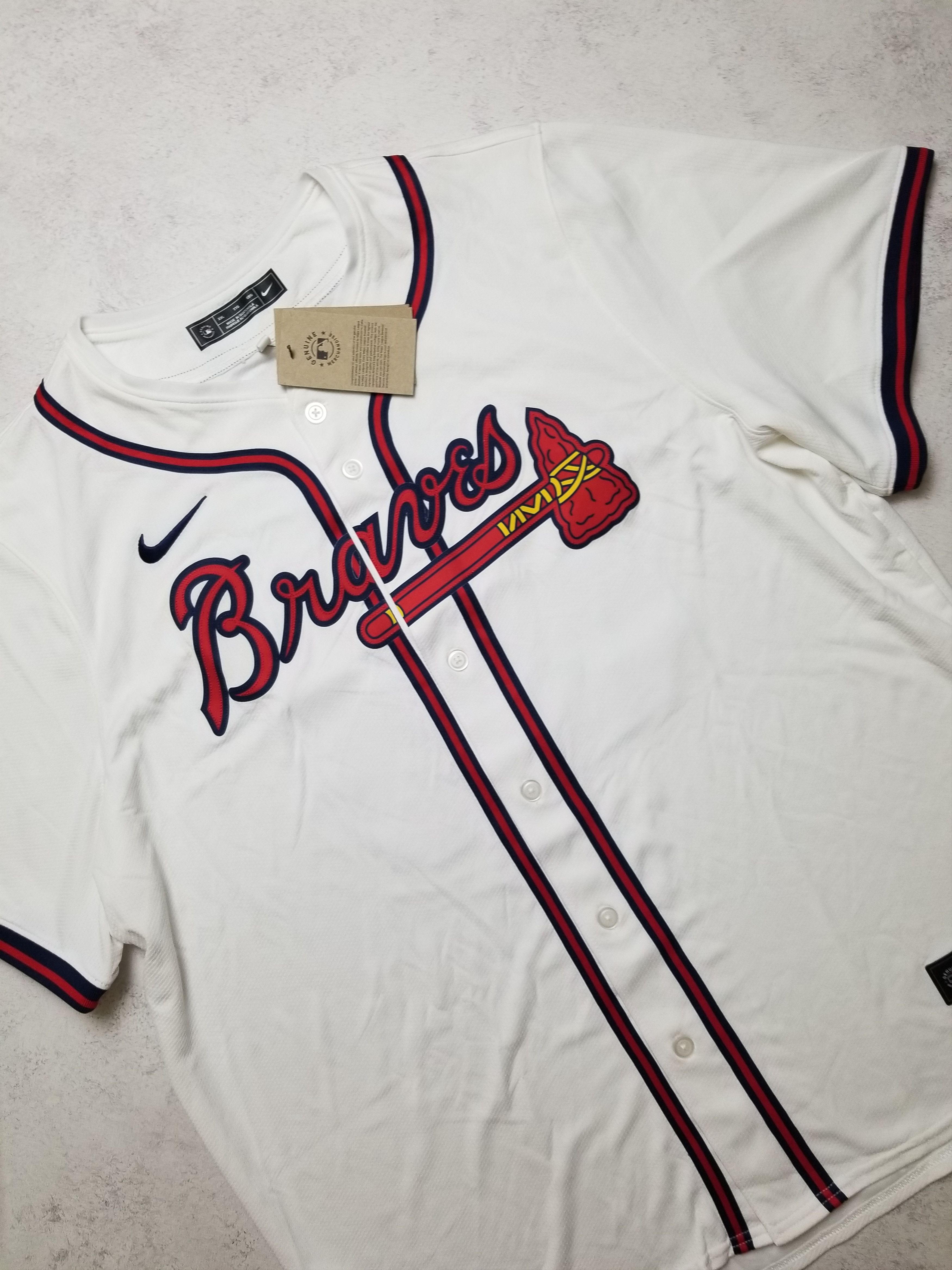 Nike New Nike Atlanta Braves Matt Olson #28 Jersey Size US XXL / EU 58 / 5 - 8 Thumbnail