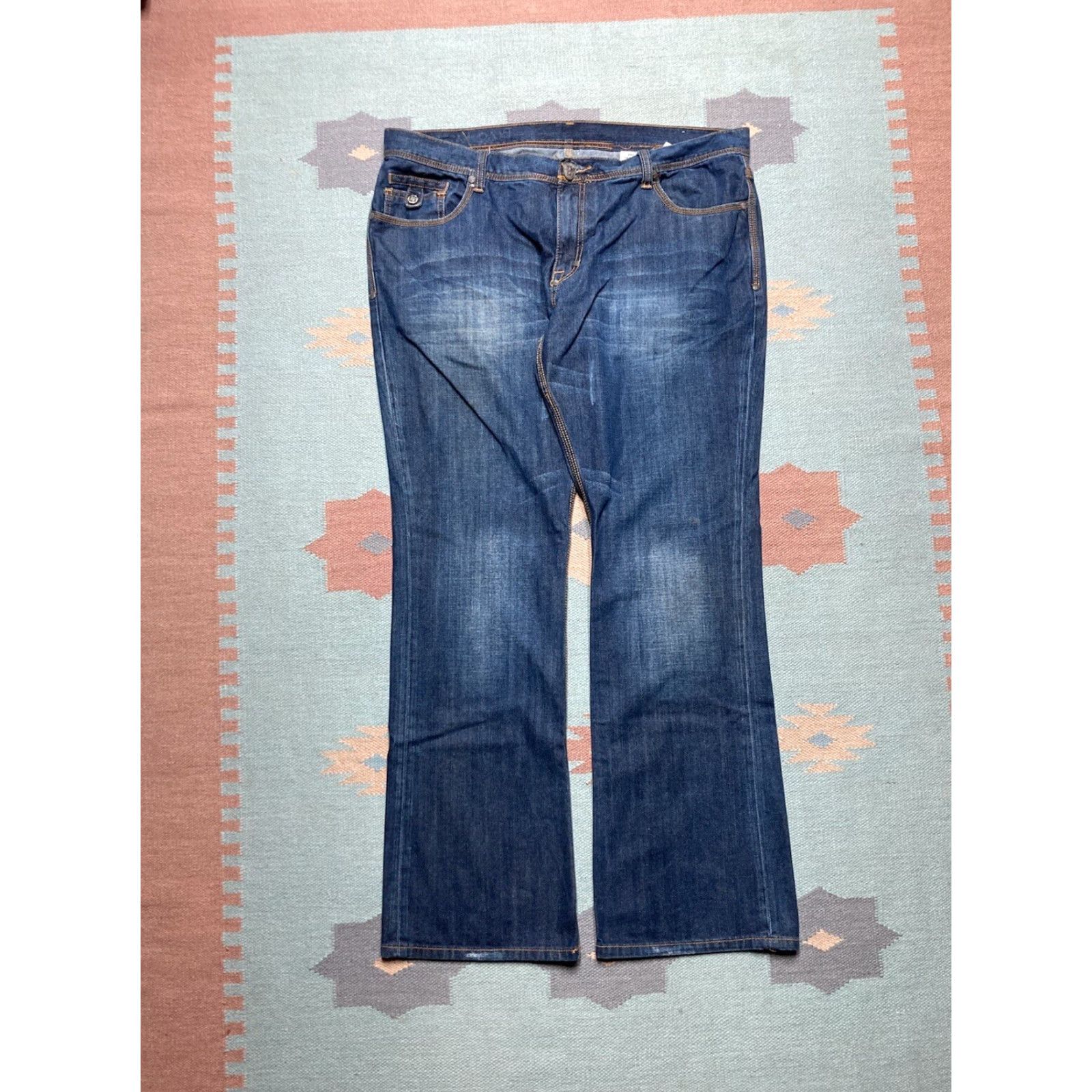 Vintage VINTAGE Blac Label Jeans Men 42x34 Baggy Wide-Leg Hip Hop Studded Blue 90s Grunge Safety? Size US 42 / EU 58 - 4 Thumbnail
