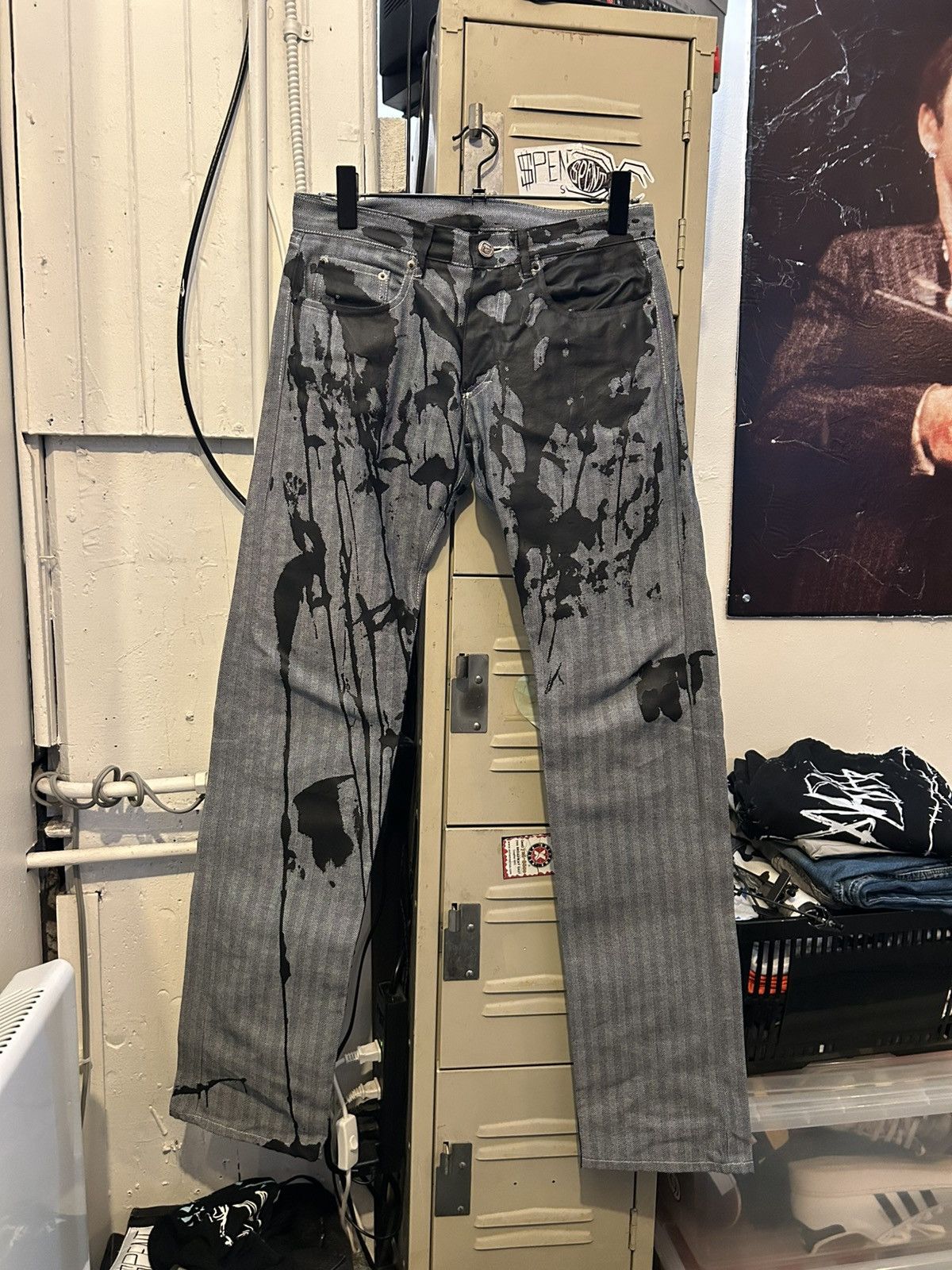 Other Paint spill pin stripe pants Size US 30 / EU 46 - 1 Thumbnail