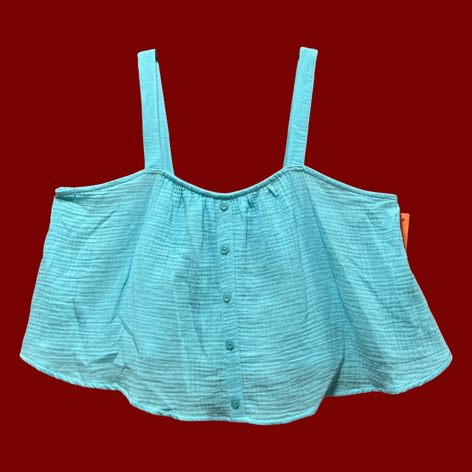 Other Colsie - Women's Tiny Tank Top - Light Blue - Large Size L / US 10 / IT 46 - 1 Thumbnail