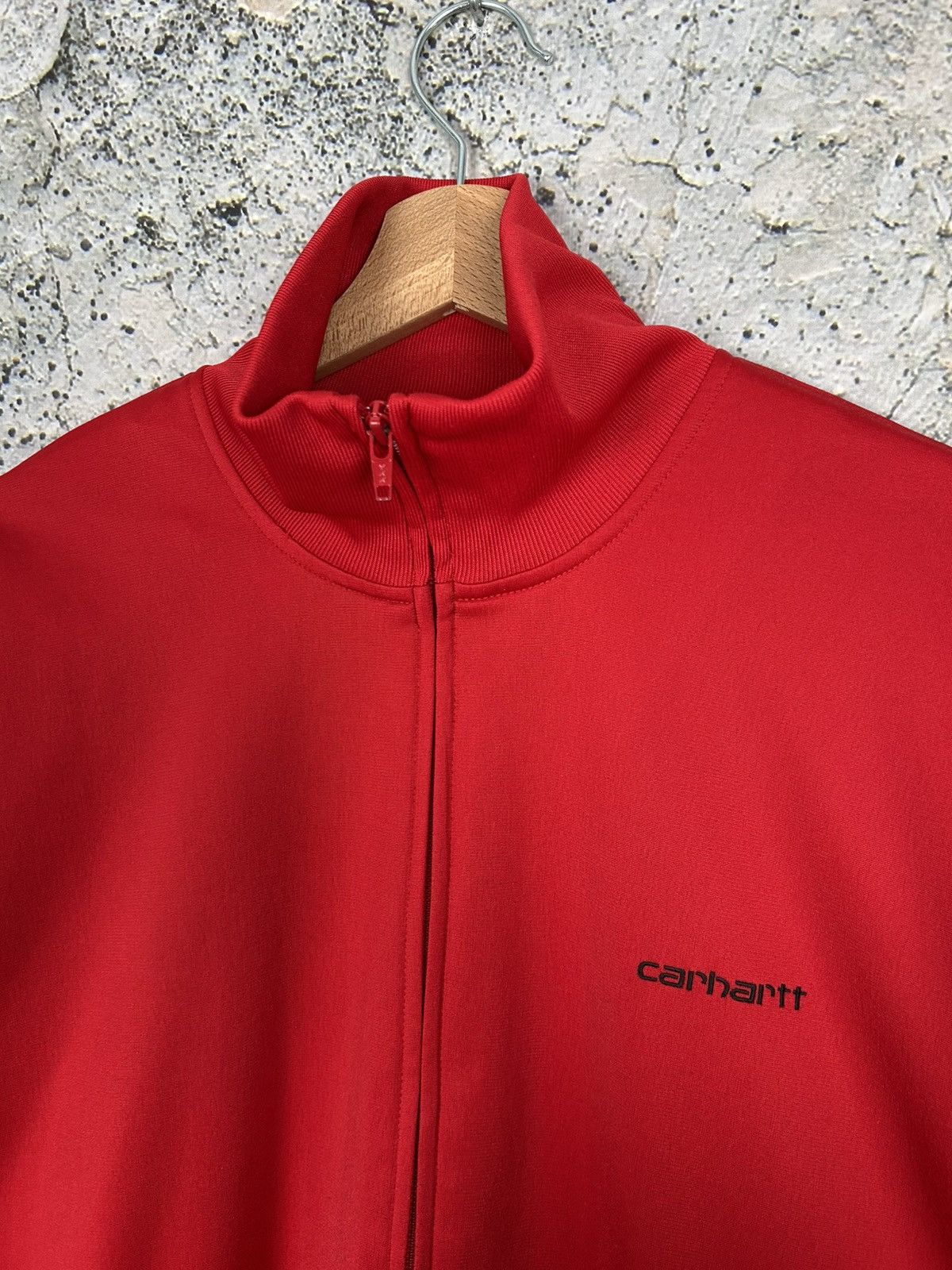 Carhartt Carhartt Warm Up Jacket Red Zip Sweatshirt Tracksuit Hype Size US XL / EU 56 / 4 - 3 Thumbnail