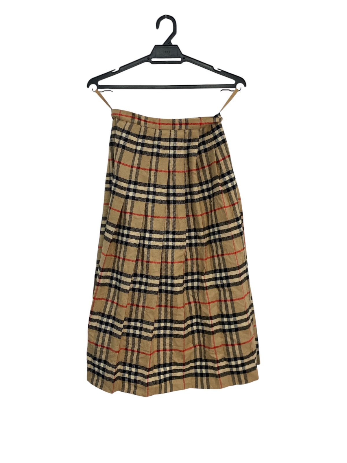 Burberry VINTAGE BURBERRY’S LONDON CHECKERED WOOL MAXI SKIRT Size 25" / US 0 / IT 36 - 1 Thumbnail