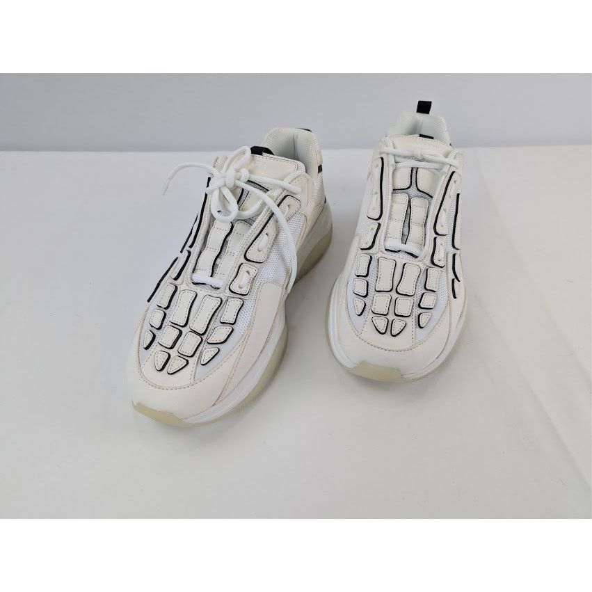 Amiri o1rshd1 Bone Runner Sneakers in White / Black Painted Edge Size US 14 / EU 47 - 7 Thumbnail