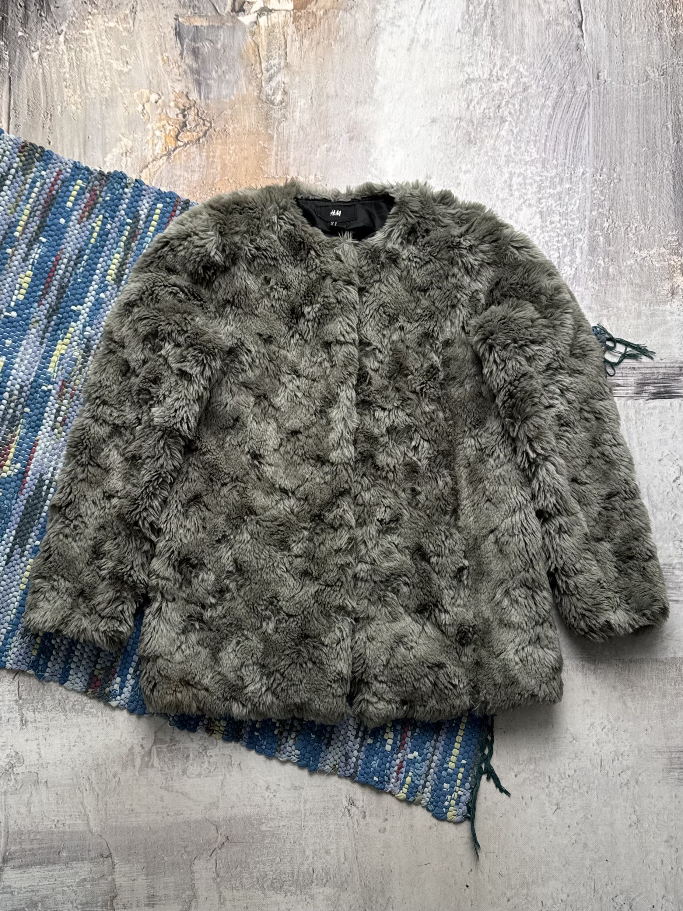 Vintage Vintage Gray Faux Fur Jacket Soft Plush Coat Size M / US 6-8 / IT 42-44 - 1 Thumbnail