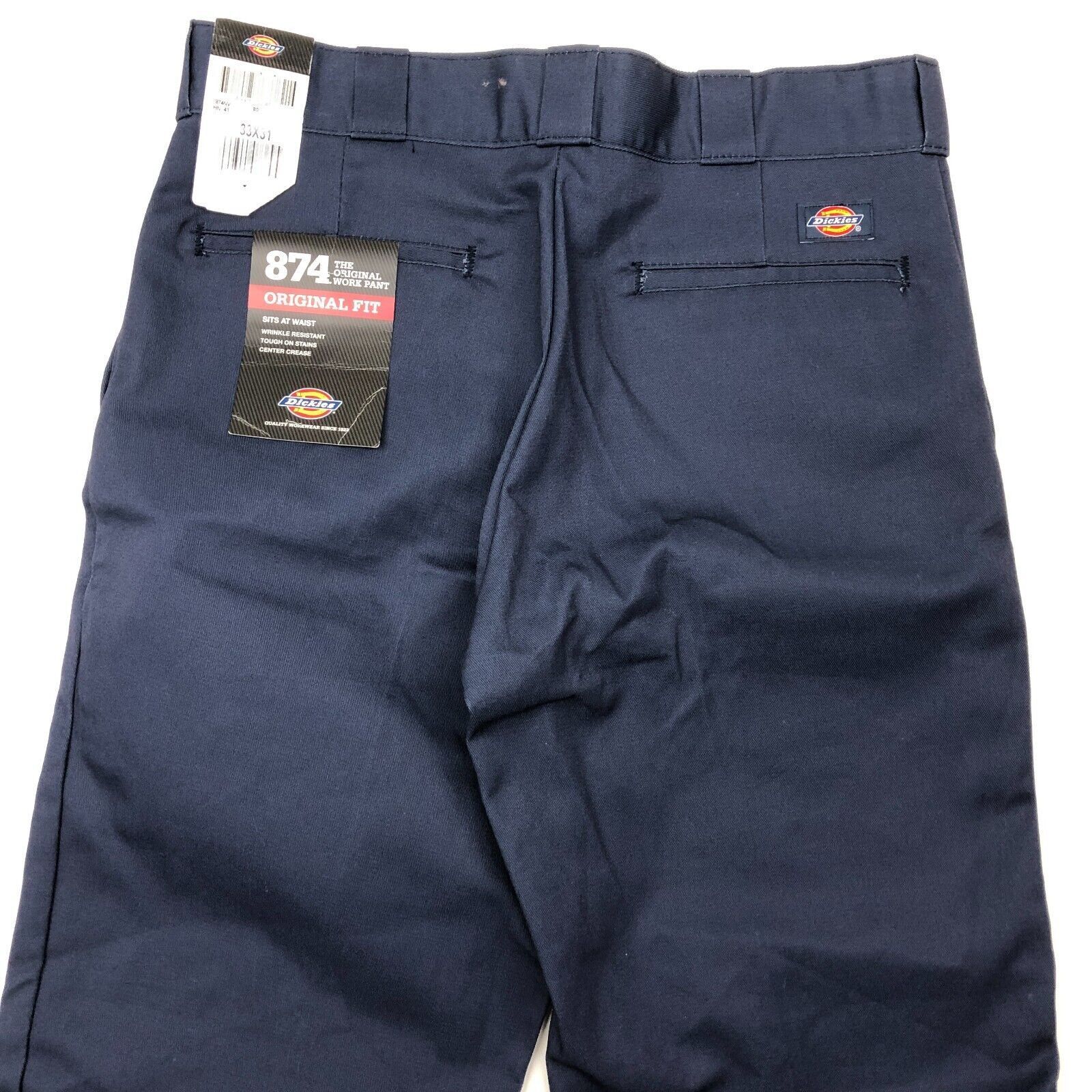 Dickies New Dickies 874 Original Fit Navy Blue Pants Size 33x31 Size US 33 - 9 Thumbnail