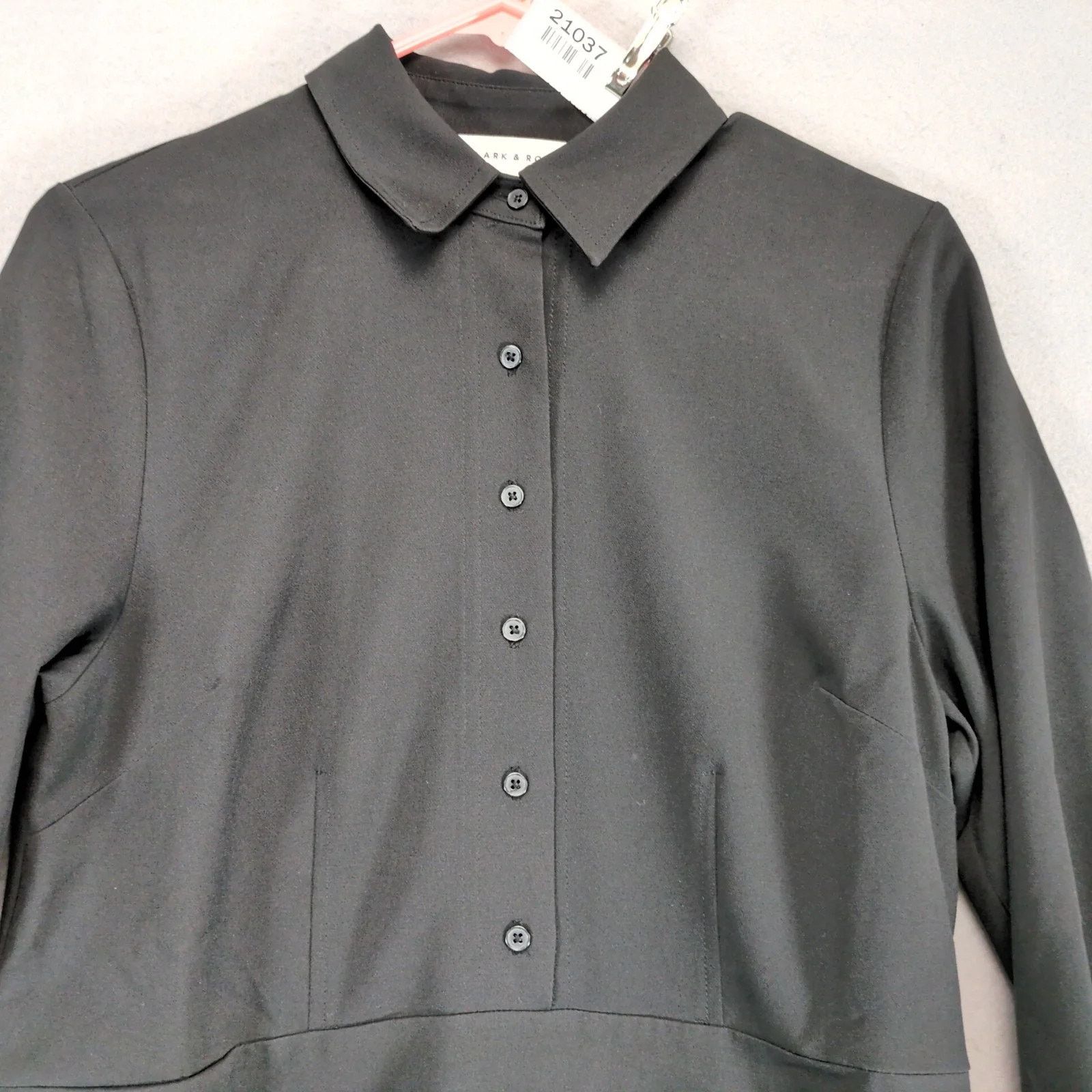 Other Lark & Ro Black Tie Waist Long Sleeve Shirt Dress Sz 6 Size M / US 6-8 / IT 42-44 - 10 Thumbnail