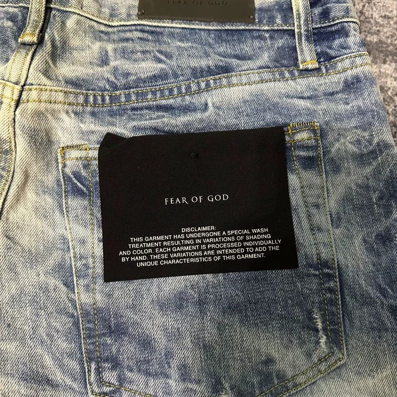 Fear of God Fear of God Blue water corrugated jeans Size US 34 / EU 50 - 9 Thumbnail