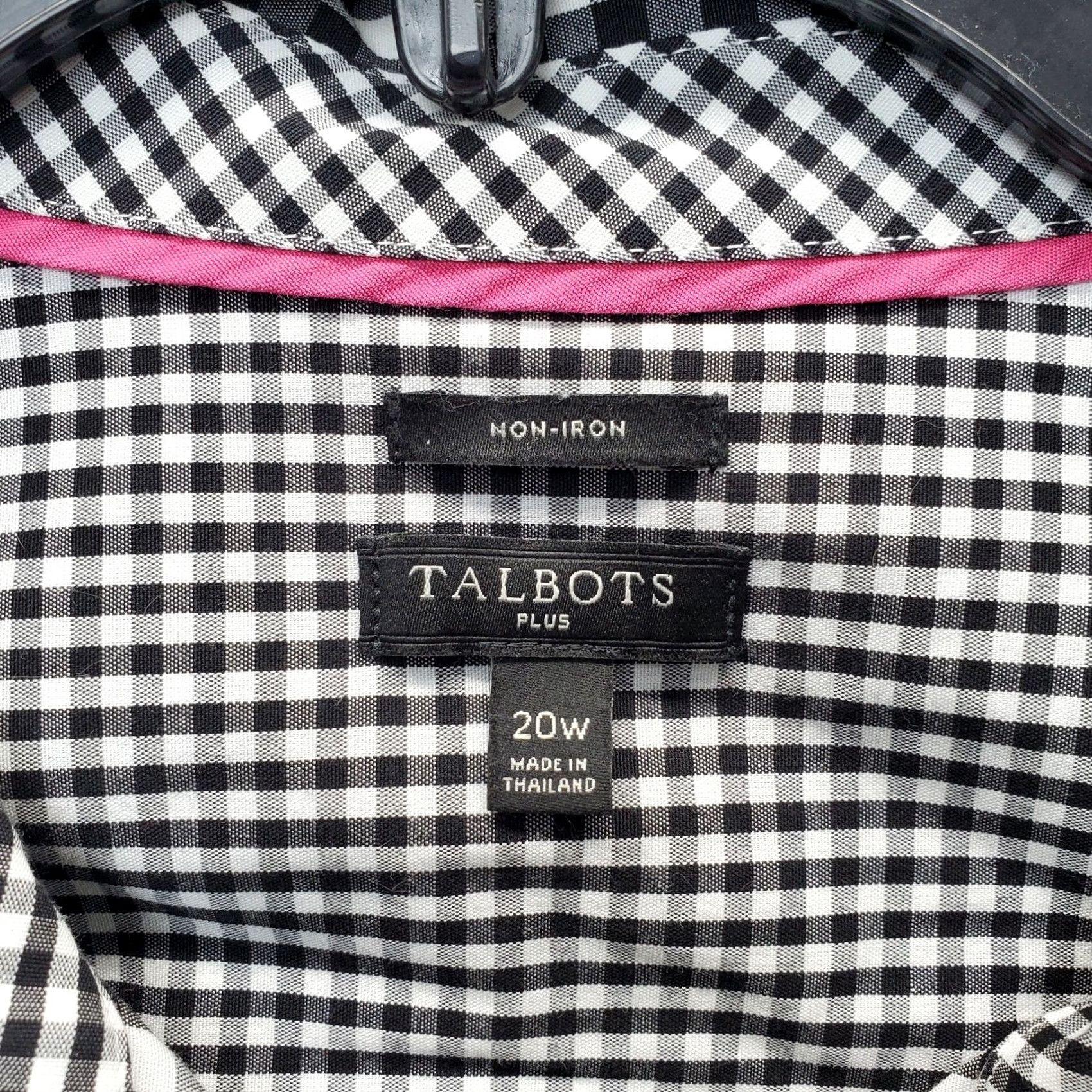 Talbots Talbots Shirt Womens 20W Multi Long Sleeve Collared Non-Iron Stretch Button Up Size 3XL / US 20-22 - 5 Thumbnail