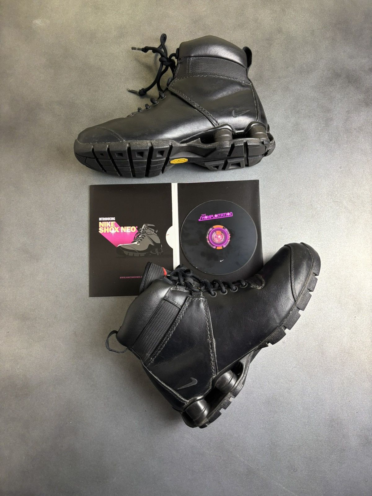 Nike × Vibram × Vintage 2004 Nike Shox Neo Mid Vintage Nike Shox Boots Vibram 308659 Size US 9 / EU 42 - 23 Thumbnail