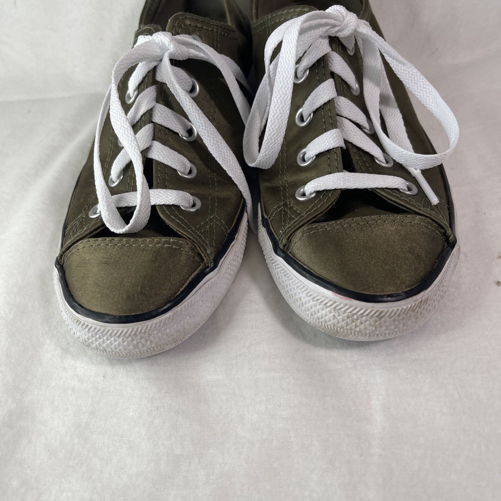 Converse Converse All Star Chuck Taylor Size 7 Women’s Green Satin Size US 7 / IT 37 - 4 Thumbnail