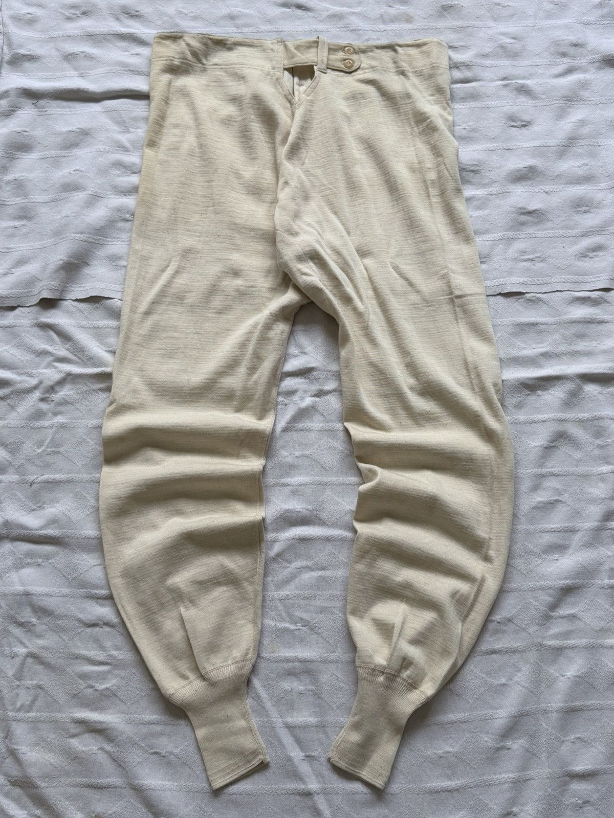 Vintage Vintage 1951 Dated French Military Underwear Thermal Pants Size US 36 / EU 52 - 6 Thumbnail