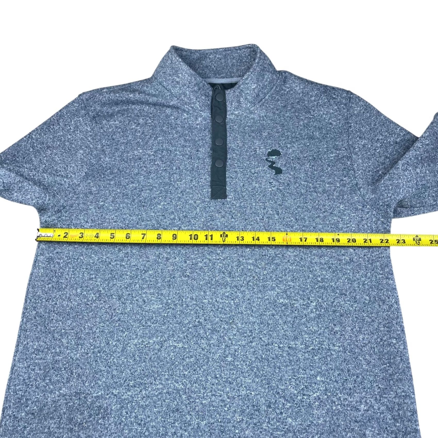 Vintage Swannies Men's 1/4 Snap Button Fleece Pullover Blue 2XL Size US XXL / EU 58 / 5 - 8 Thumbnail
