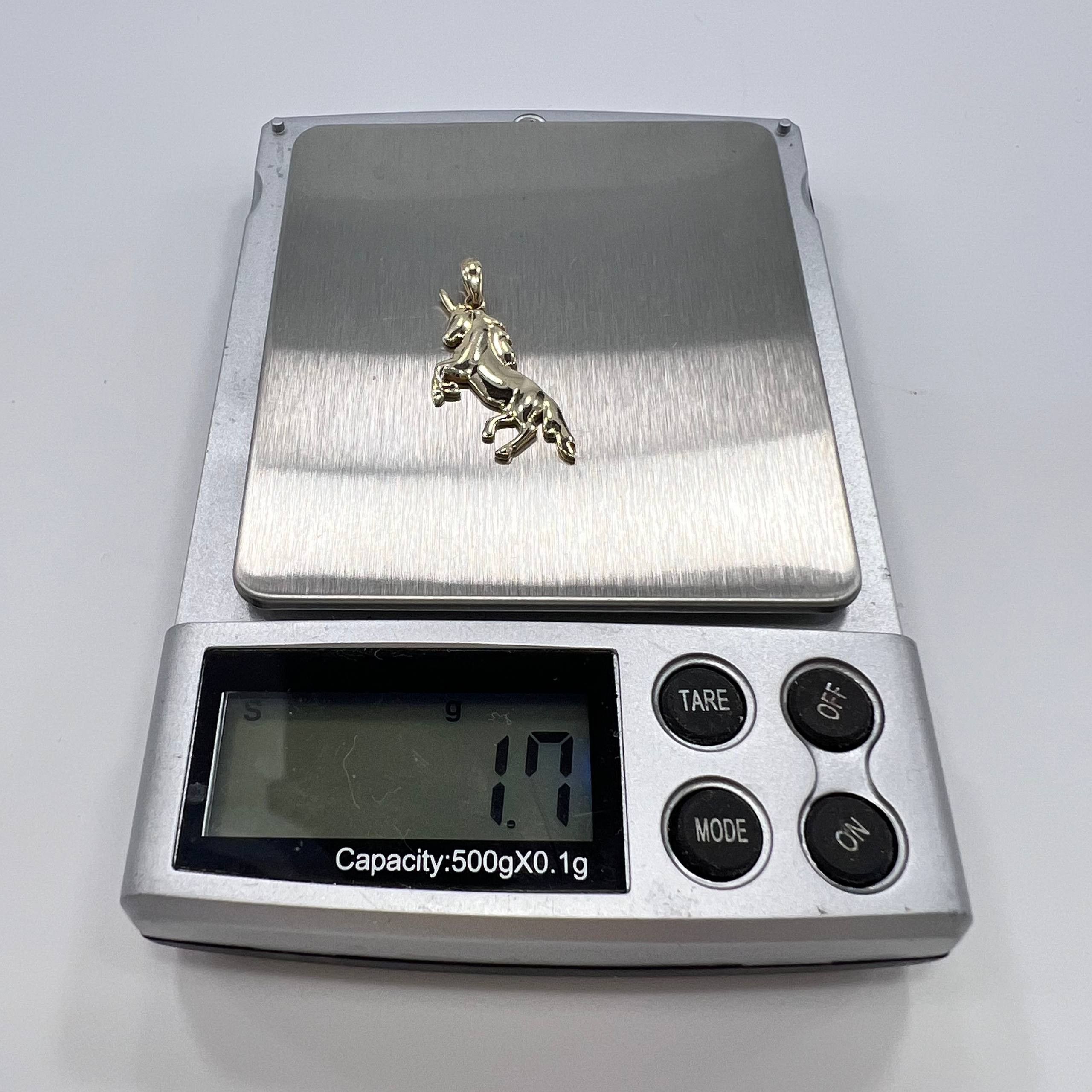Other New 14K Gold Unicorn Pendant Italy Horse Gift for Her1.7g Size ONE SIZE - 2 Thumbnail