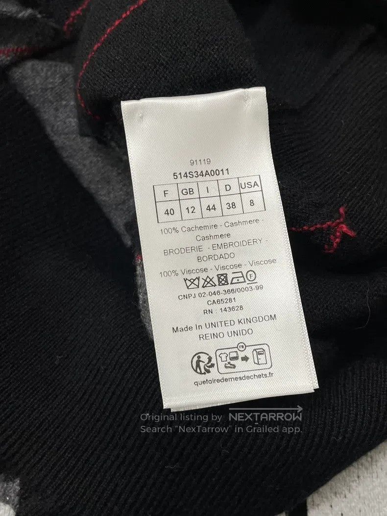 Dior Dior 25 Early Spring Black and Gray Hollow Diamond Plaid C Size S / US 4 / IT 40 - 4 Thumbnail