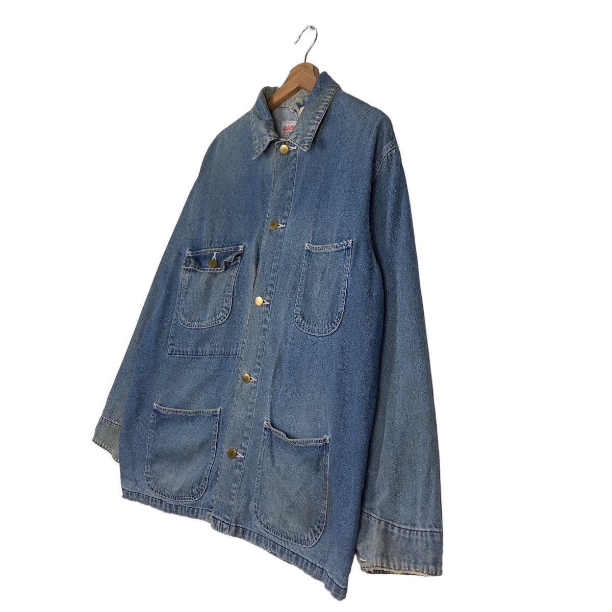 Japanese Brand 🔥Vintage Denim Chore Jacket Soldier Ant Toyo Enterprise Size US M / EU 48-50 / 2 - 2 Thumbnail