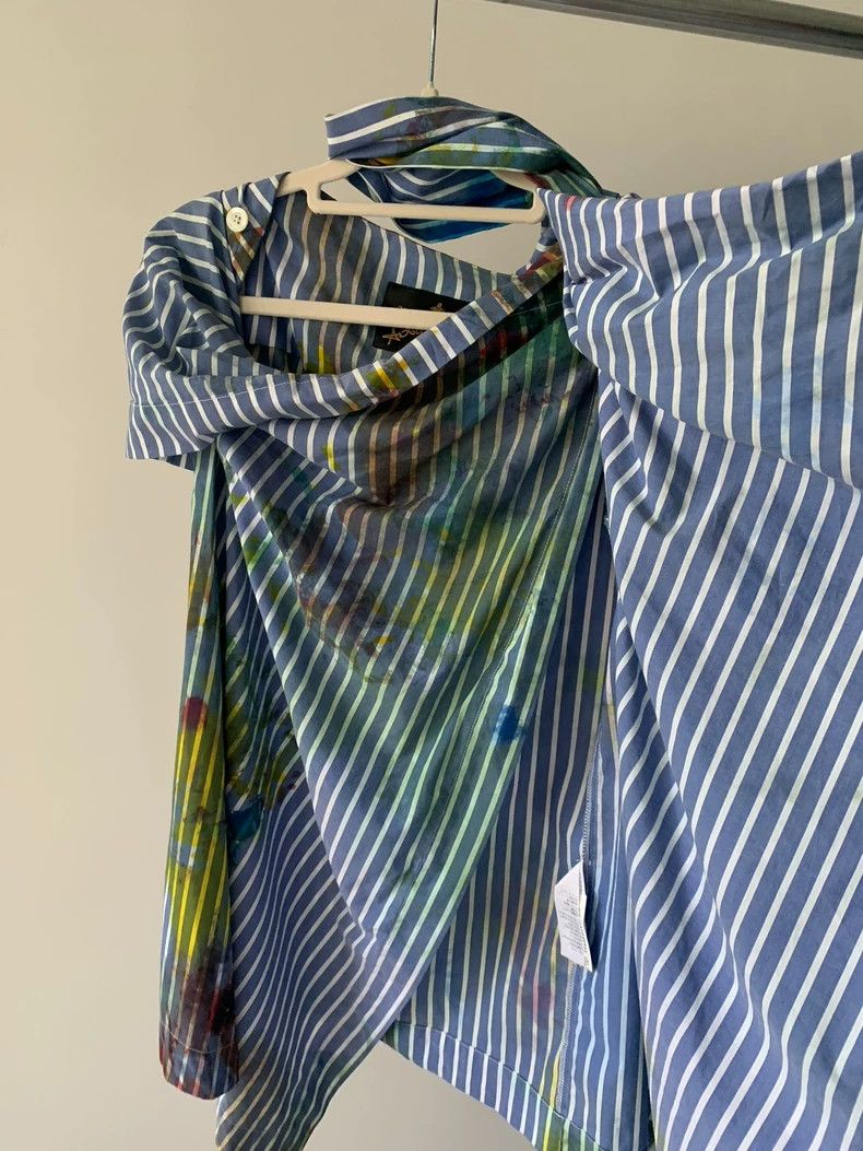 Vivienne Westwood Vivienne Westwood Striped tie-dye dress shirt Size XS / US 0-2 / IT 36-38 - 9 Thumbnail