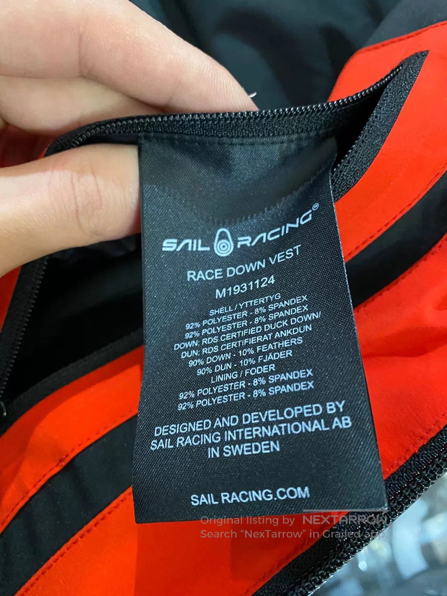 Nautica red lightweight down vest unisex. Size US S / EU 44-46 / 1 - 7 Thumbnail