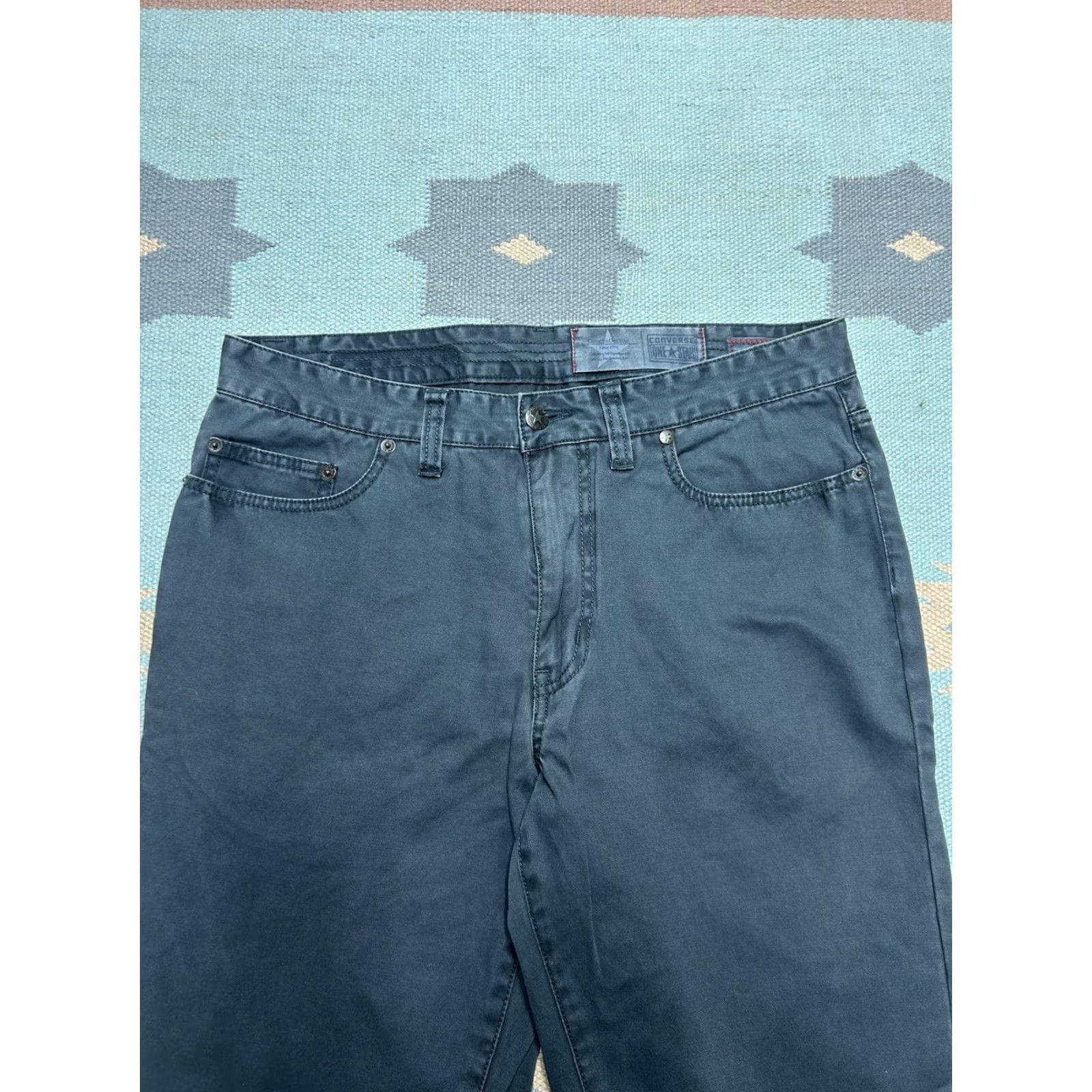 Converse VINTAGE Converse One Star Jeans Chino Twill Pants Skater Gray 34x32 Mens Pants Size US 34 / EU 50 - 3 Thumbnail