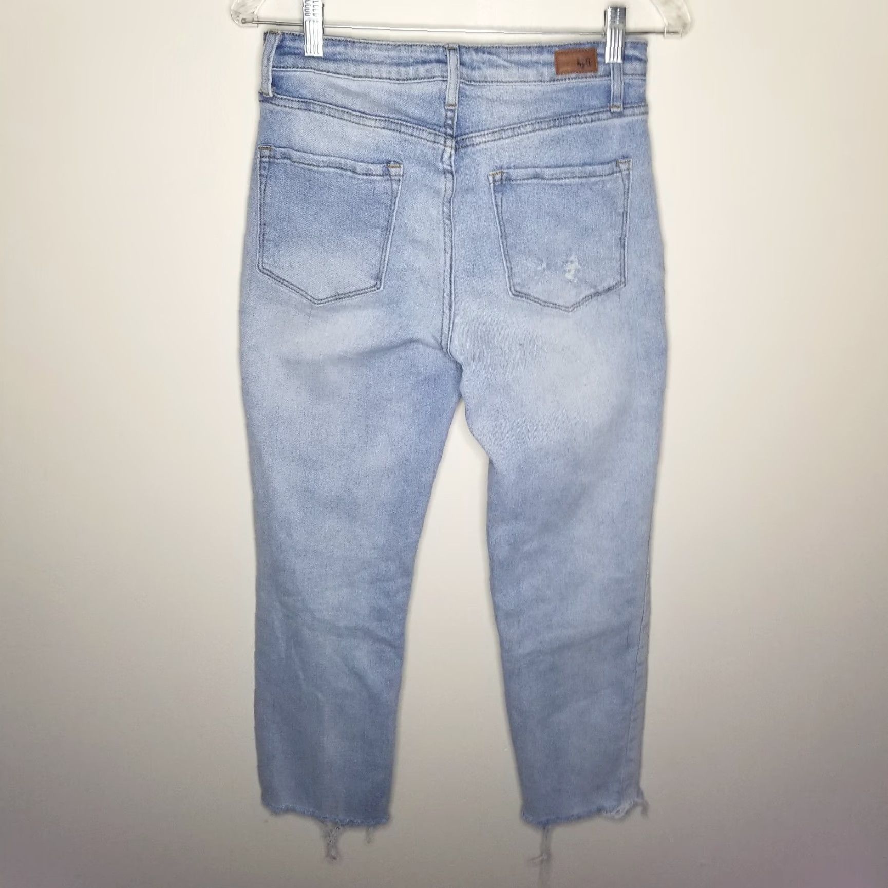 Rsq RSQ Jeans Womens Jeans Size 7 High Rise Straight Leg Blue Ripped Cutoff 28" Waist 26.5" Inseam Women Size 28" / US 6 / IT 42 - 5 Thumbnail