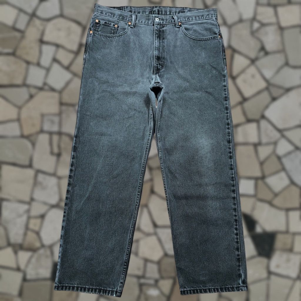 Levi's Levi's 550 Jeans Straight Mens 38x30 Black Denim 100% Cotton Relaxed Fit Belt Loops Zipper 5-Pocket Western USA Classic 80s 90s Mens Size US 38 / EU 54 - 1 Thumbnail