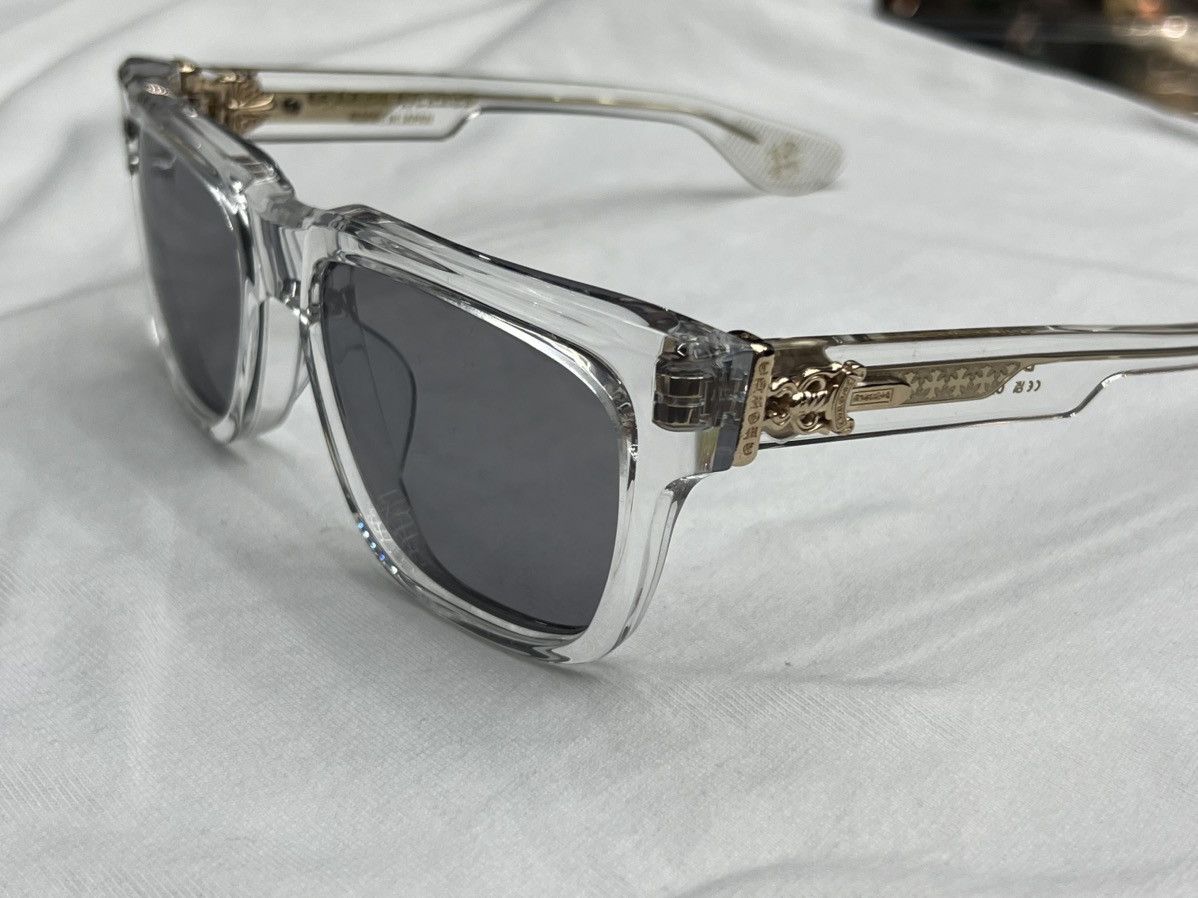 Chrome Hearts Chrome Hearts Box Officer Crystal Sunglasses Size ONE SIZE - 1 Thumbnail